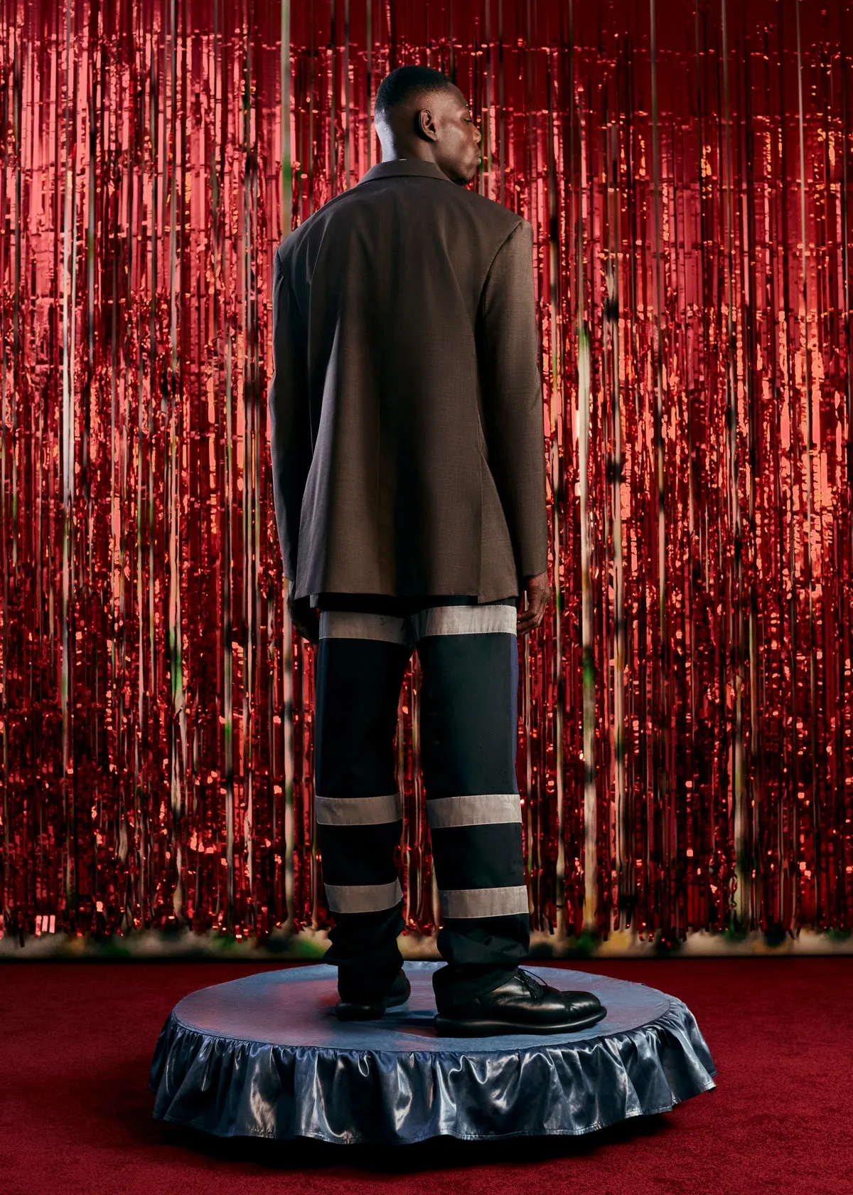 RIDER SINGLE BREASTED JACKET in BROWN sold by Martine Rose product image thumbnail 3