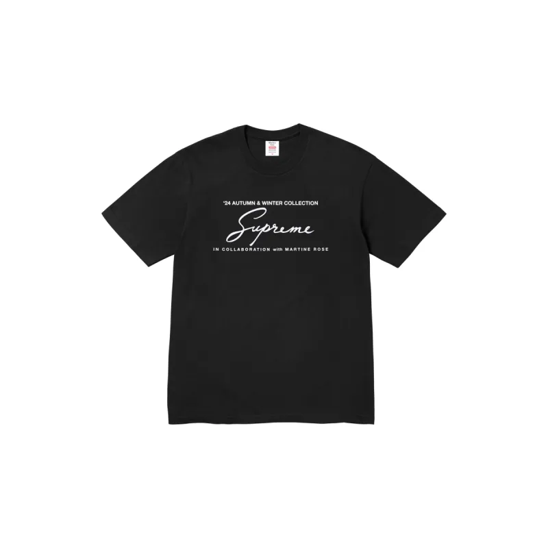 SUPREME®/MARTINE ROSE® TEE in BLACK sold by Martine Rose