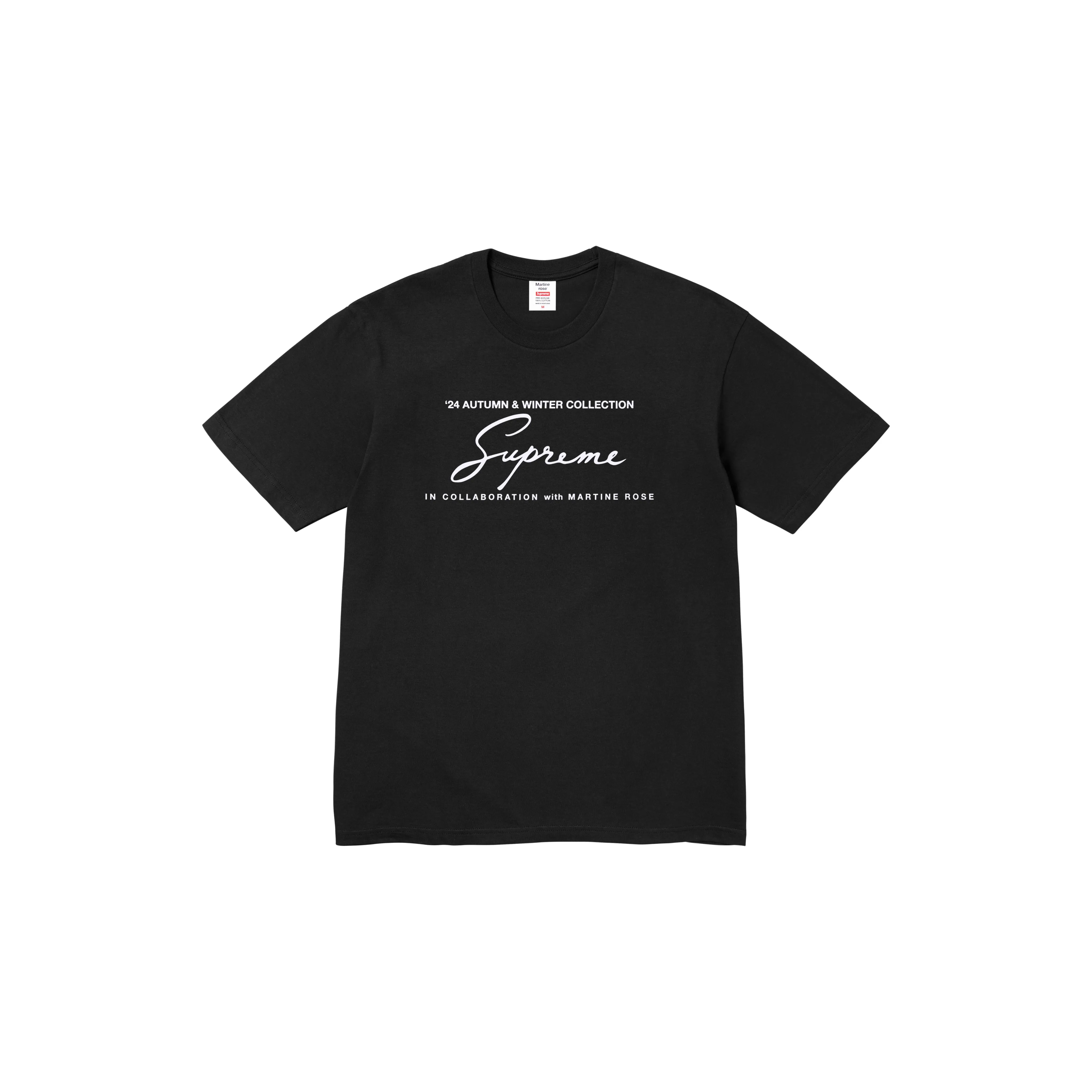 SUPREME®/MARTINE ROSE® TEE in BLACK sold by Martine Rose