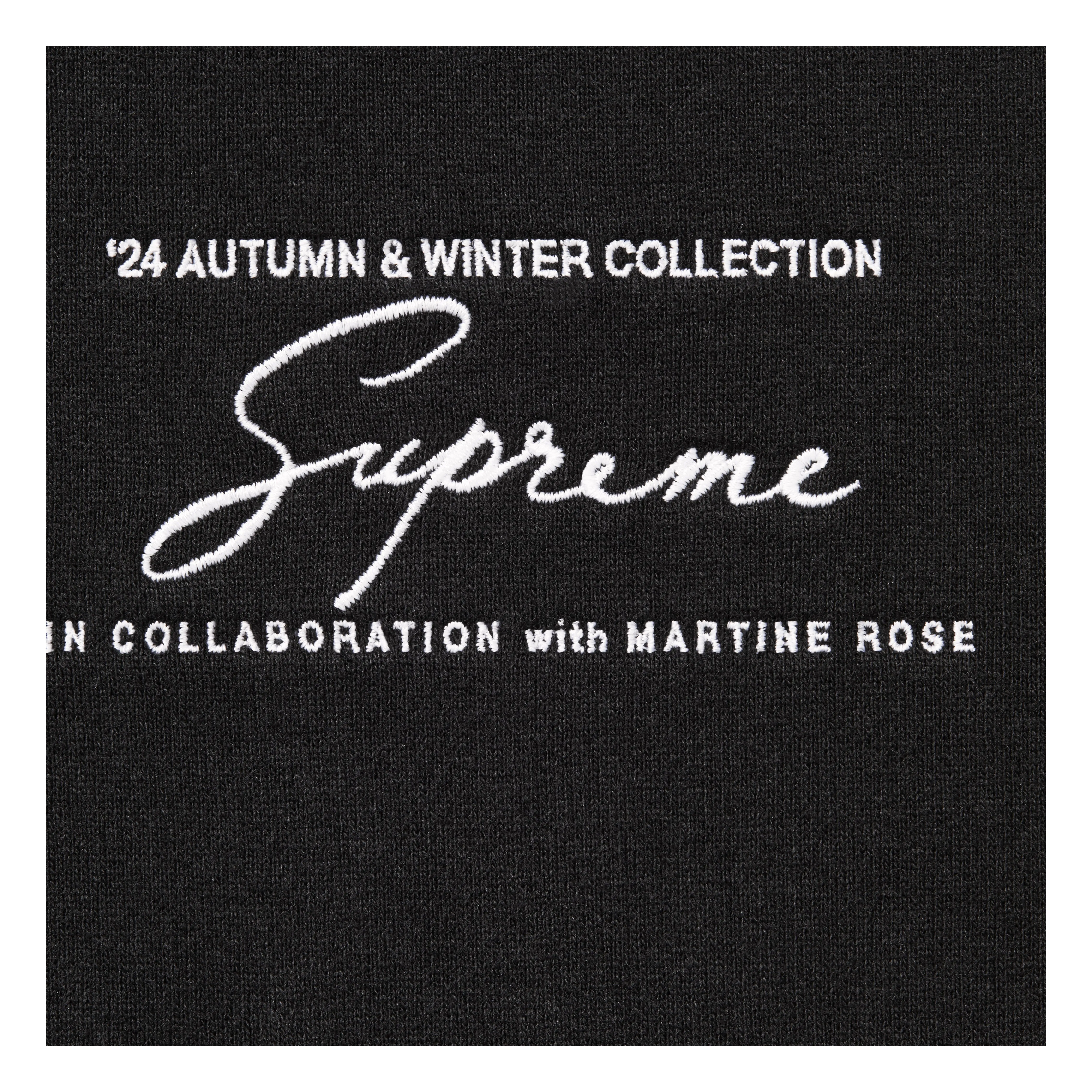 SUPREME®/MARTINE ROSE® HOODED SWEATSHIRT in BLACK sold by Martine Rose product image thumbnail 3