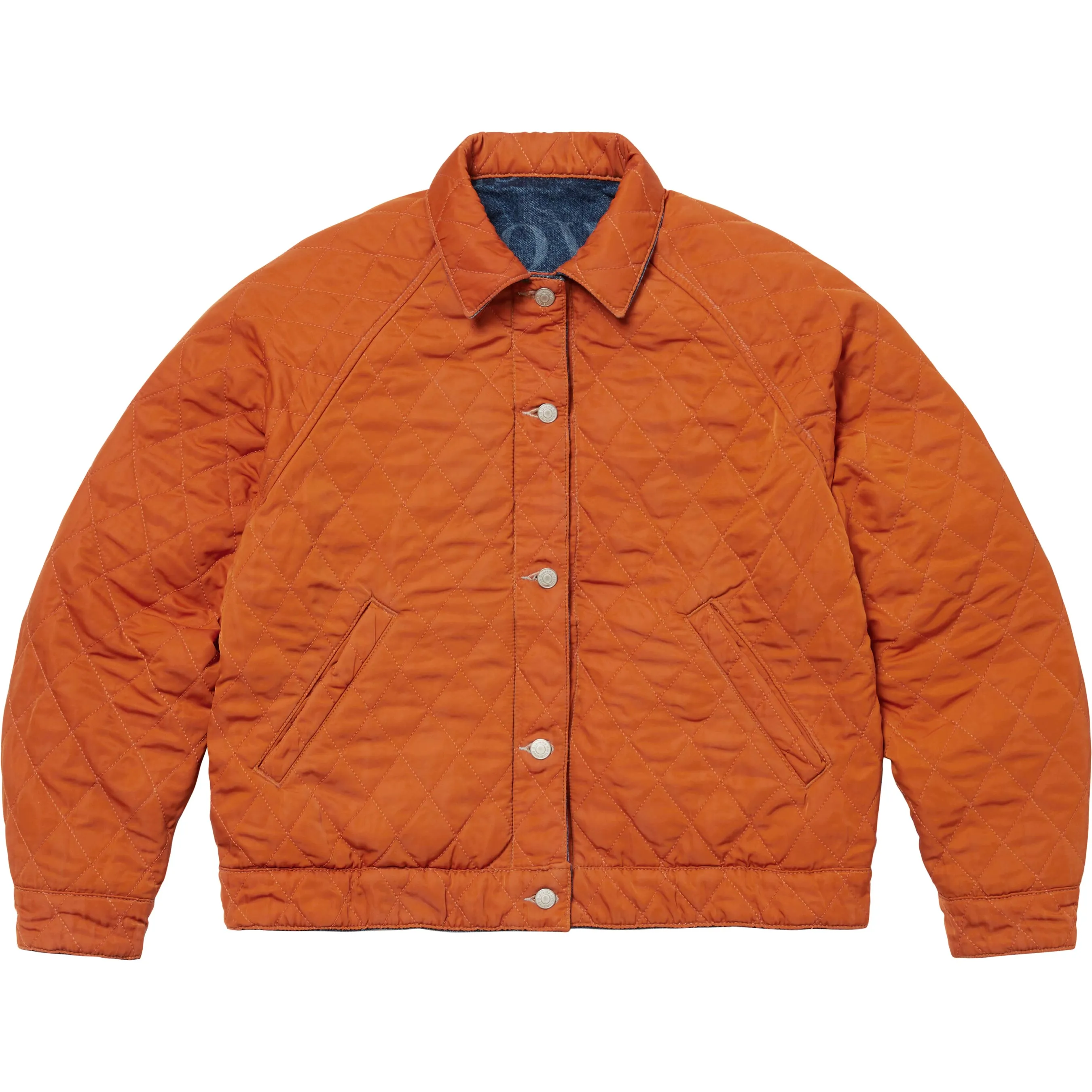 SUPREME®/MARTINE ROSE® REVERSIBLE TRUCKER JACKET in BLUE sold by Martine Rose product image thumbnail 4