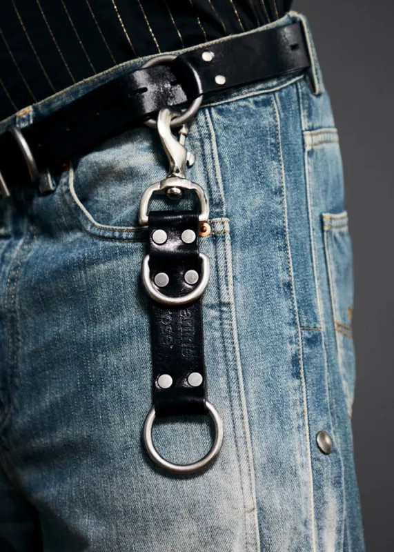 BONDAGE KEYCHAIN in BLACK sold by Martine Rose