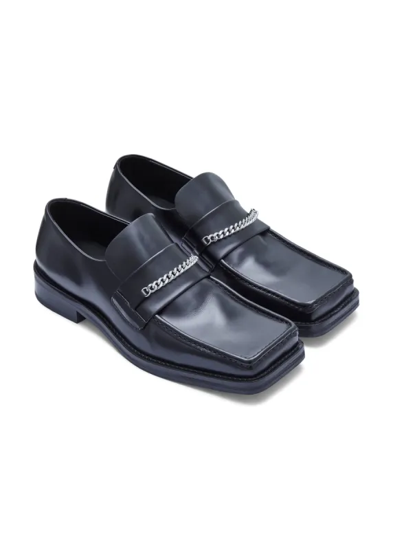 SQUARE TOE LOAFER WOMENS in BLACK sold by Martine Rose