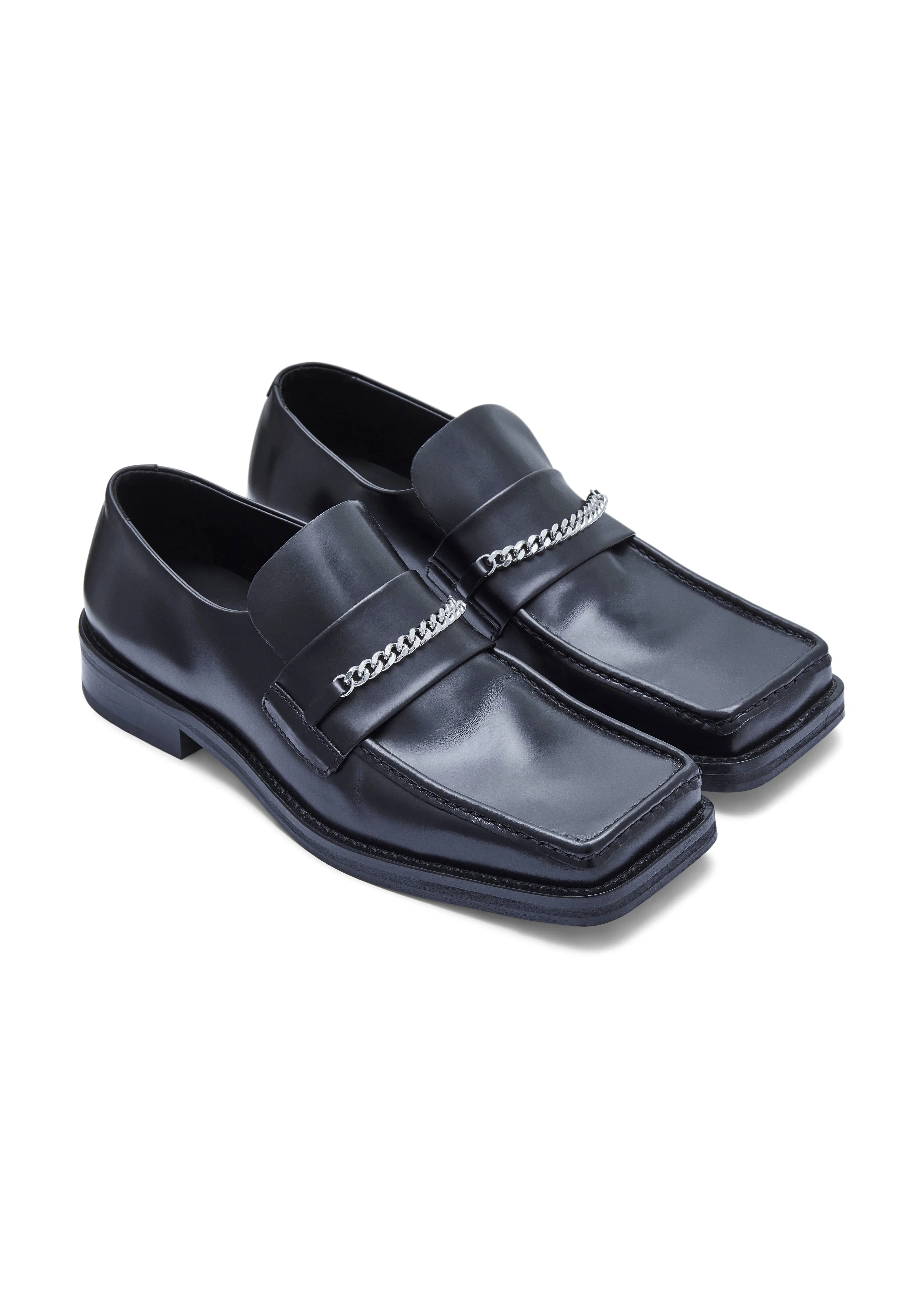 SQUARE TOE LOAFER WOMENS in BLACK sold by Martine Rose