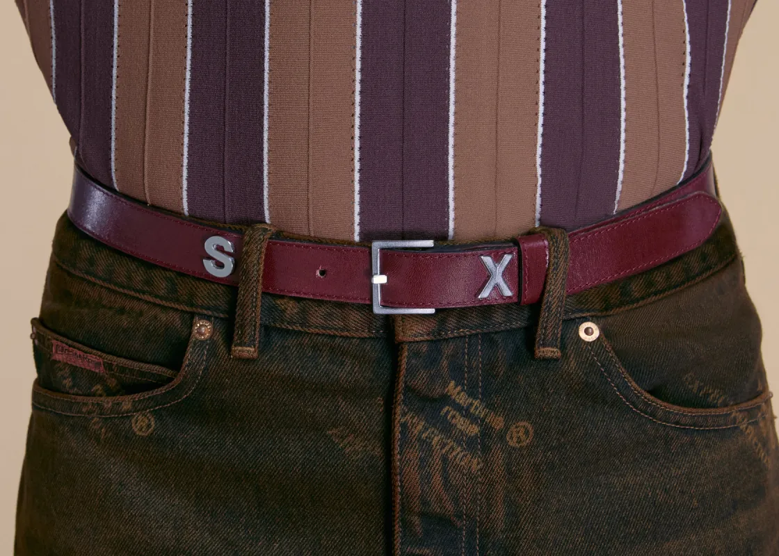 SEX BELT in RED made by Martine Rose