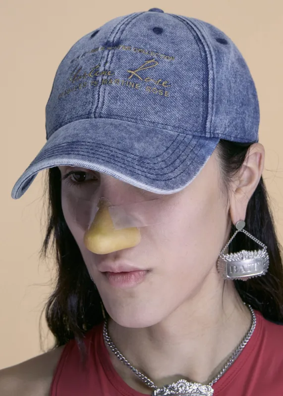 SIGNATURE CAP in BLUE made by Martine Rose