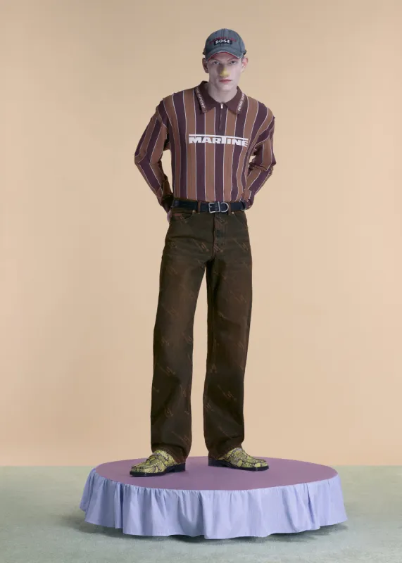 LOGO POLO in BROWN sold by Martine Rose