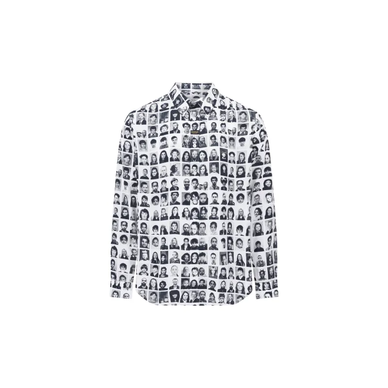 CLASSIC SHIRT IN WHITE AND BLACK made by Martine Rose