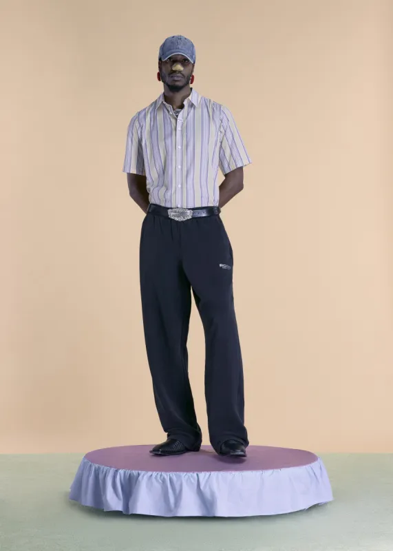 WIDE LEG SWEATPANT in BLACK made by Martine Rose