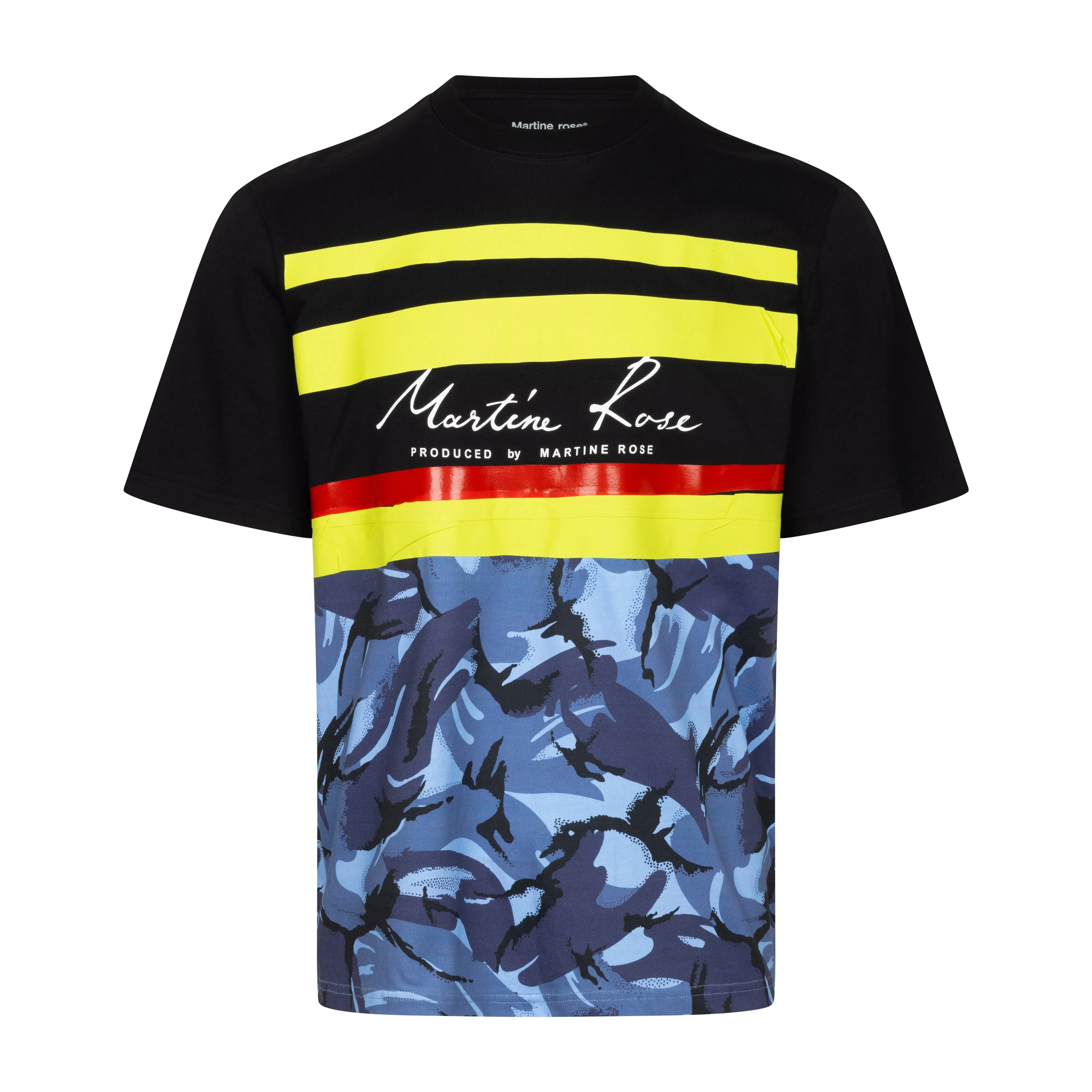 CLASSIC T-SHIRT in BLACK BLUE CAMO sold by Martine Rose product image thumbnail 2