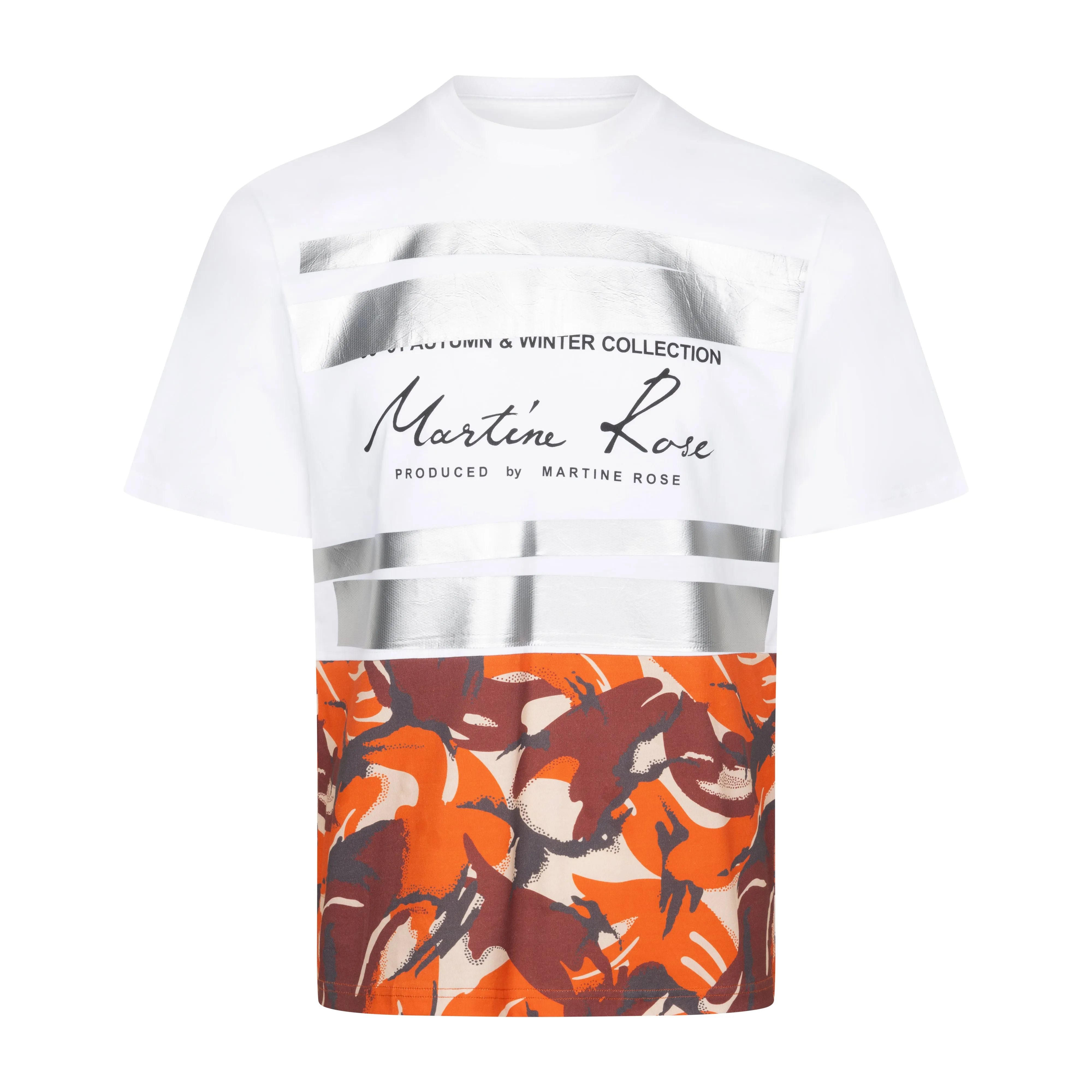CLASSIC T-SHIRT in WHITE ORANGE CAMO sold by Martine Rose product image thumbnail 2