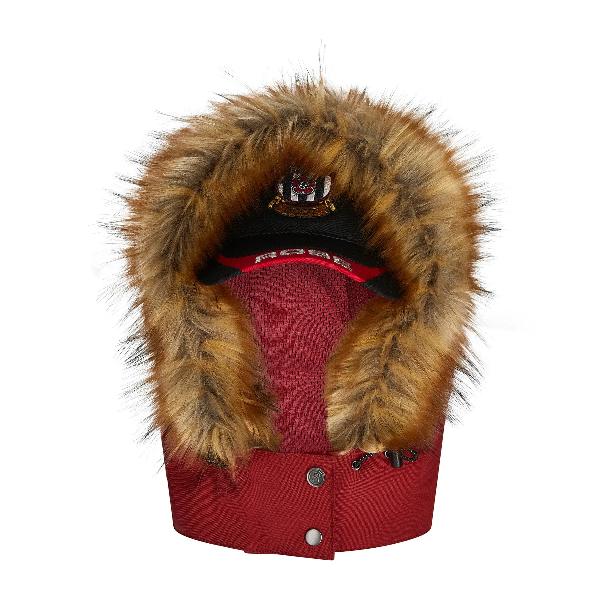 PARKA CAP HOOD in RED sold by Martine Rose