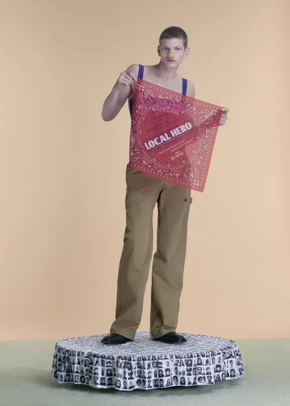 BANDANA in RED sold by Martine Rose