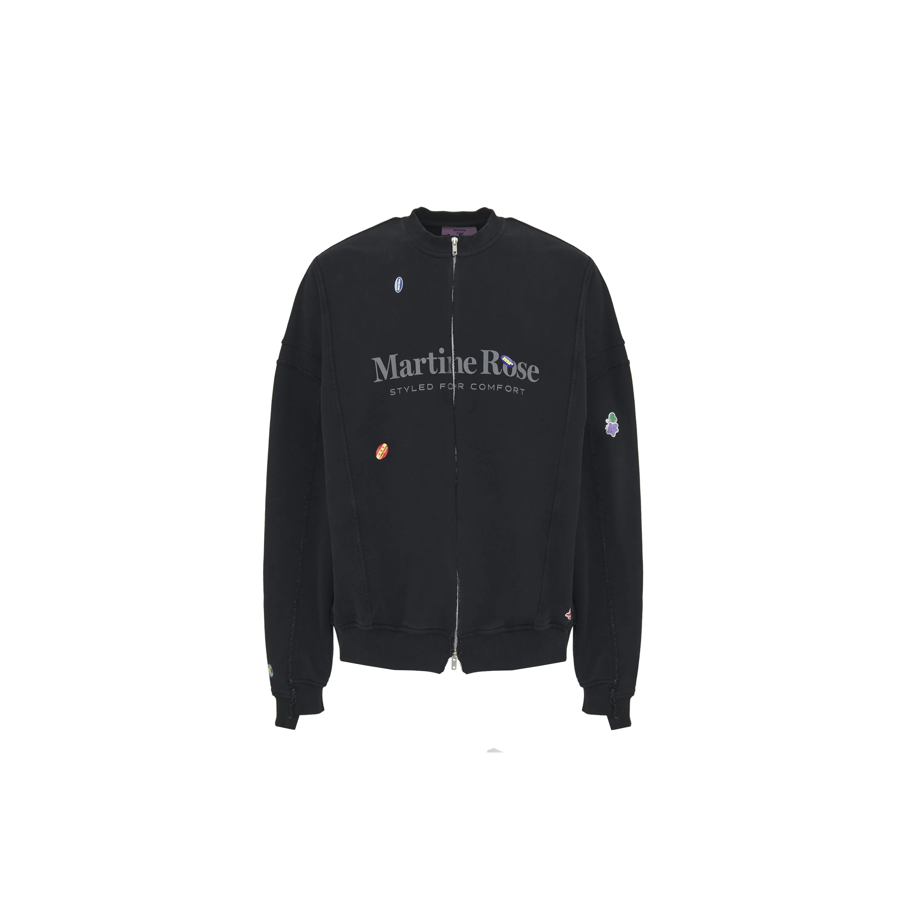 ZIP UP CREW in BLACK sold by Martine Rose product image thumbnail 3