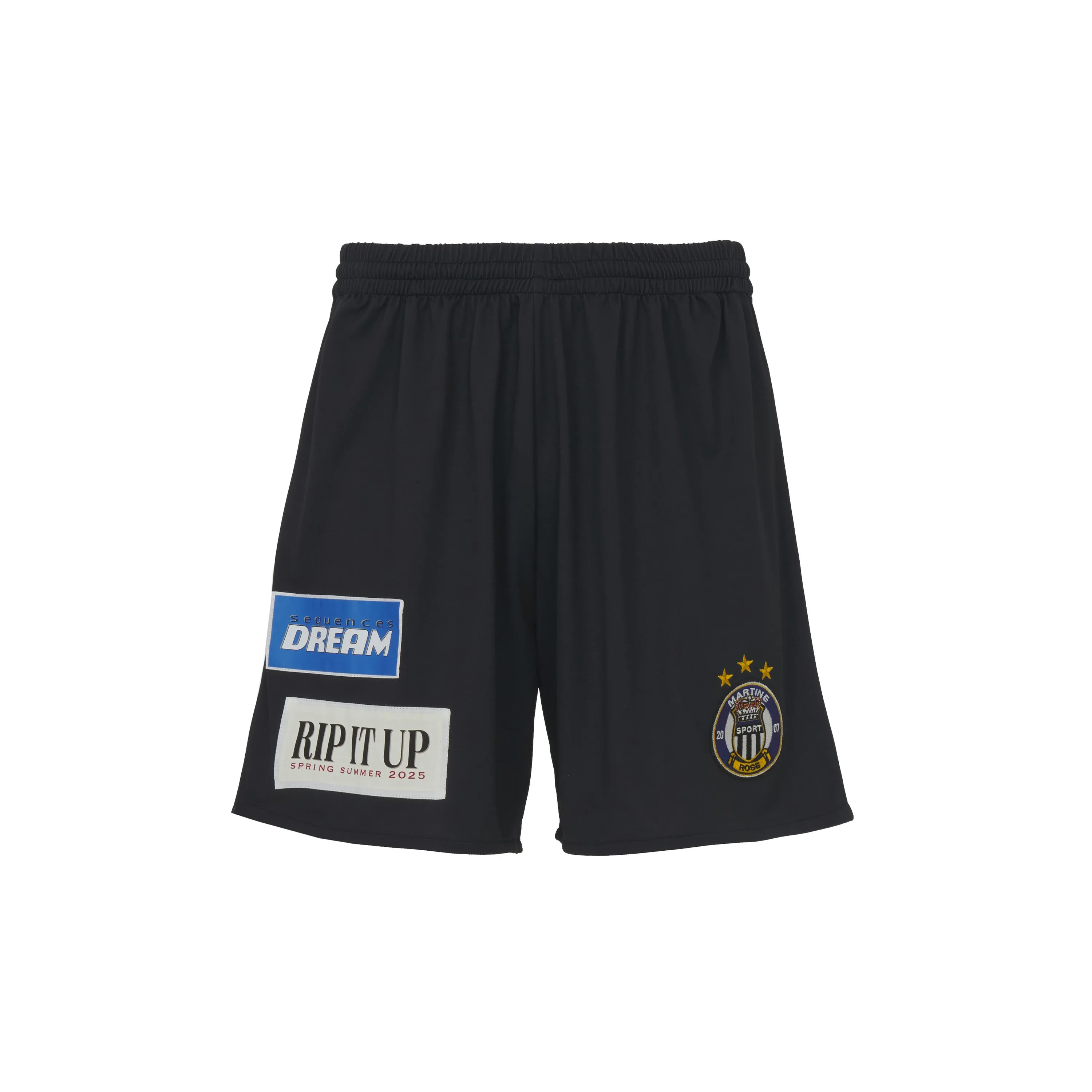 FOOTBALL SHORTS in BLACK sold by Martine Rose