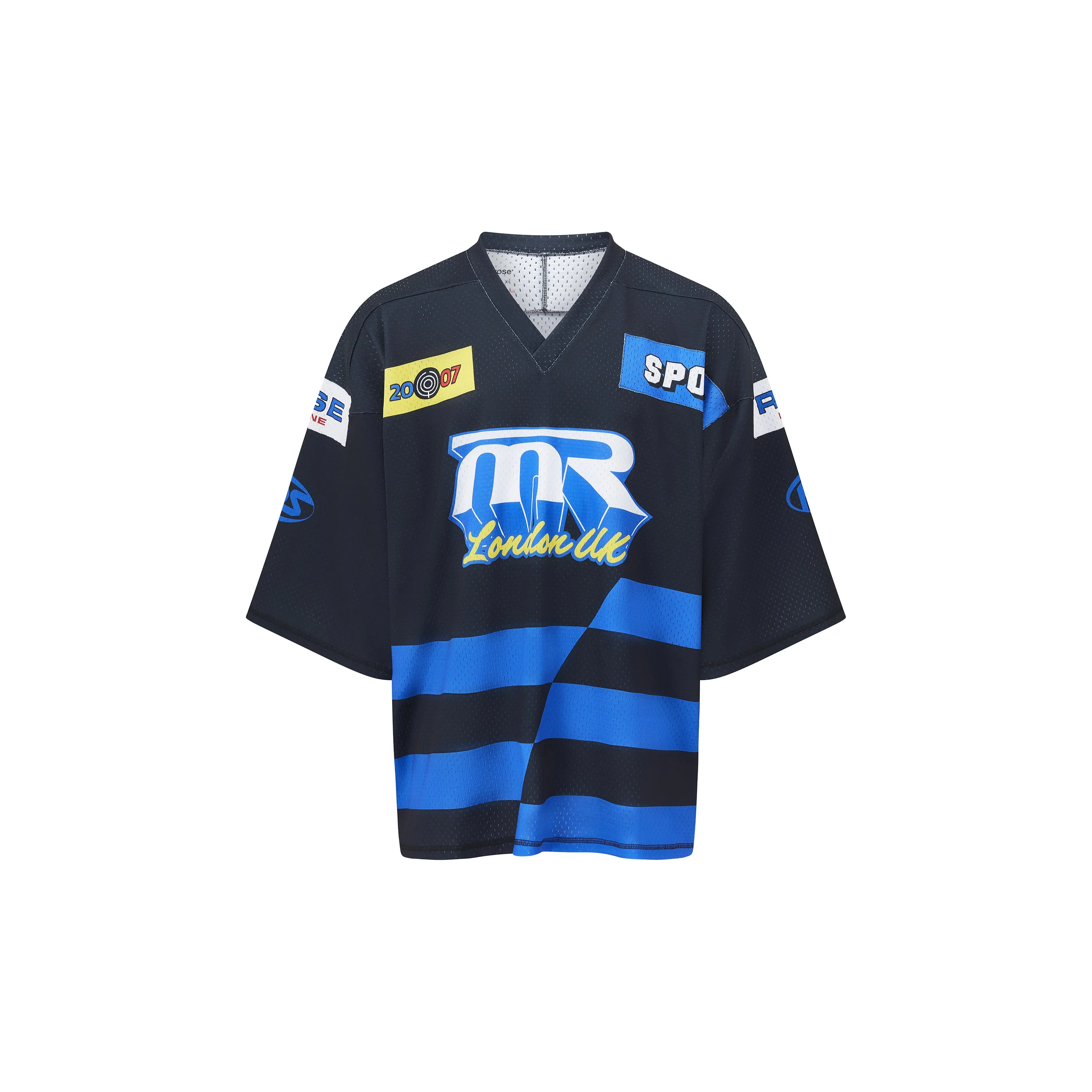 OVERSIZED FOOTBALL TOP in BLACK sold by Martine Rose product image thumbnail 5