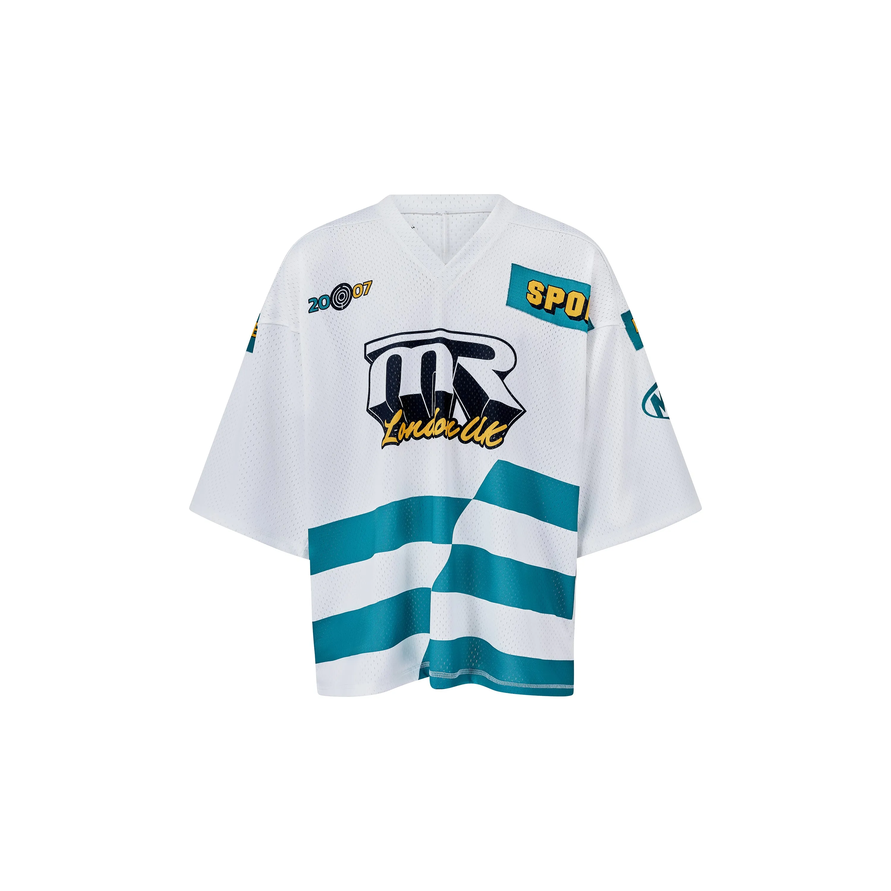 OVERSIZED FOOTBALL TOP in WHITE sold by Martine Rose product image thumbnail 5