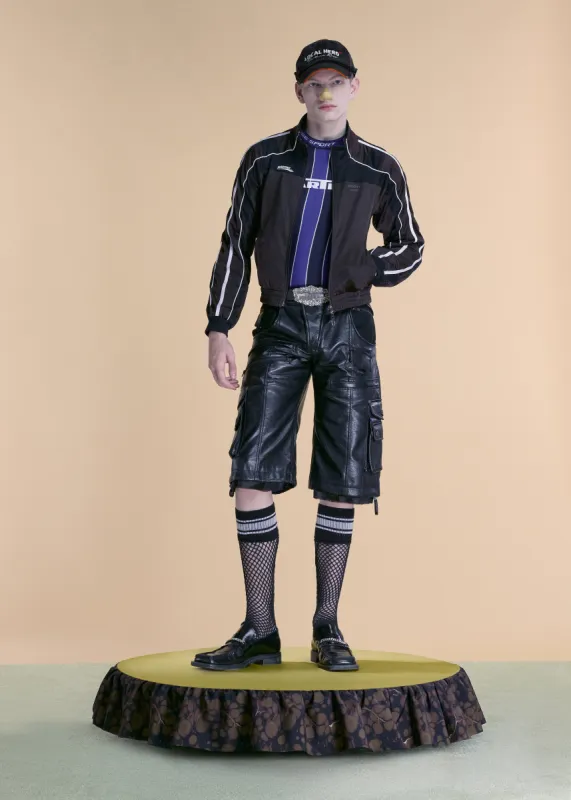 SHRUNKEN TRACK JACKET in BROWN made by Martine Rose