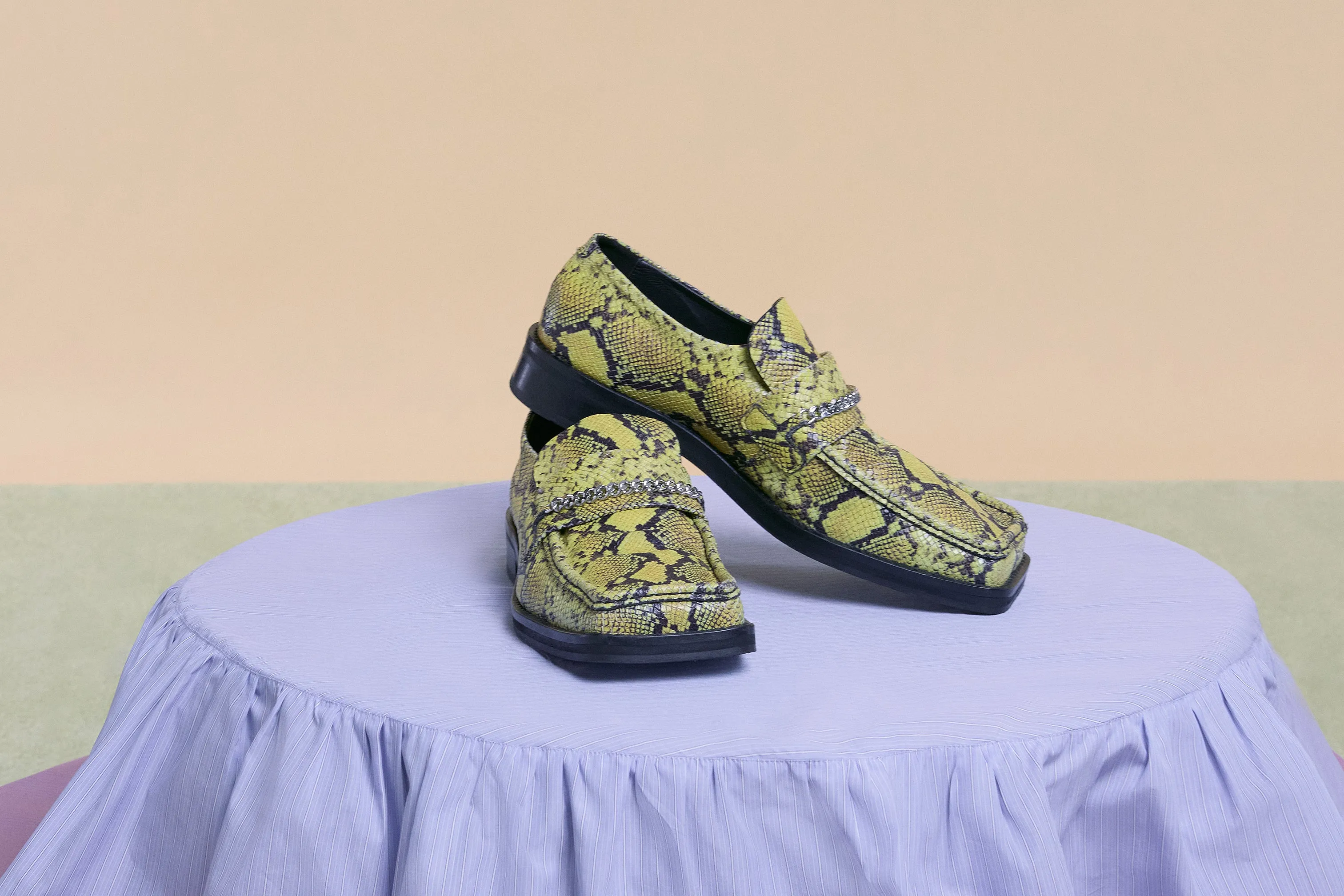 SQUARE TOE LOAFER in YELLOW sold by Martine Rose product image thumbnail 2