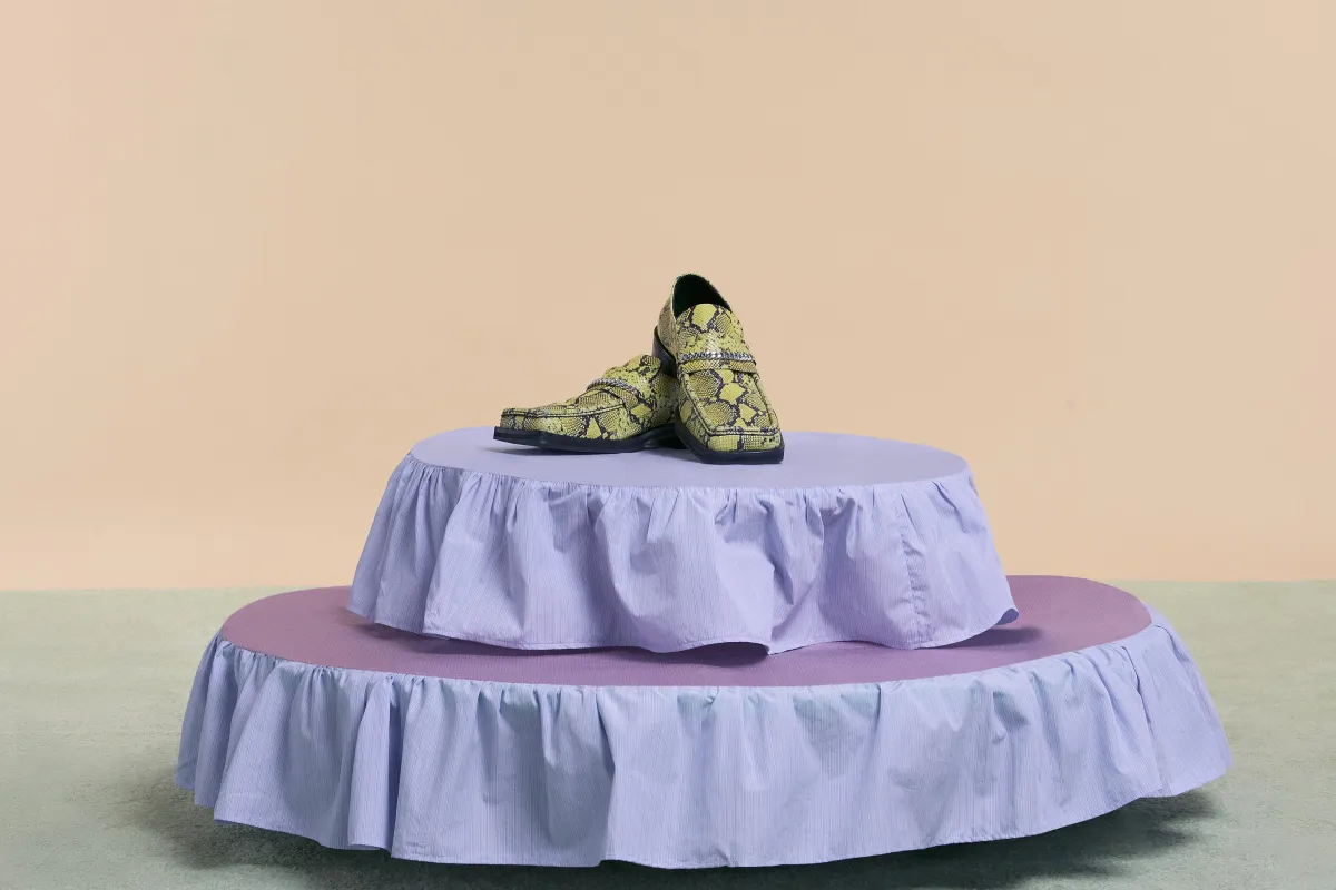 SQUARE TOE LOAFER in YELLOW sold by Martine Rose