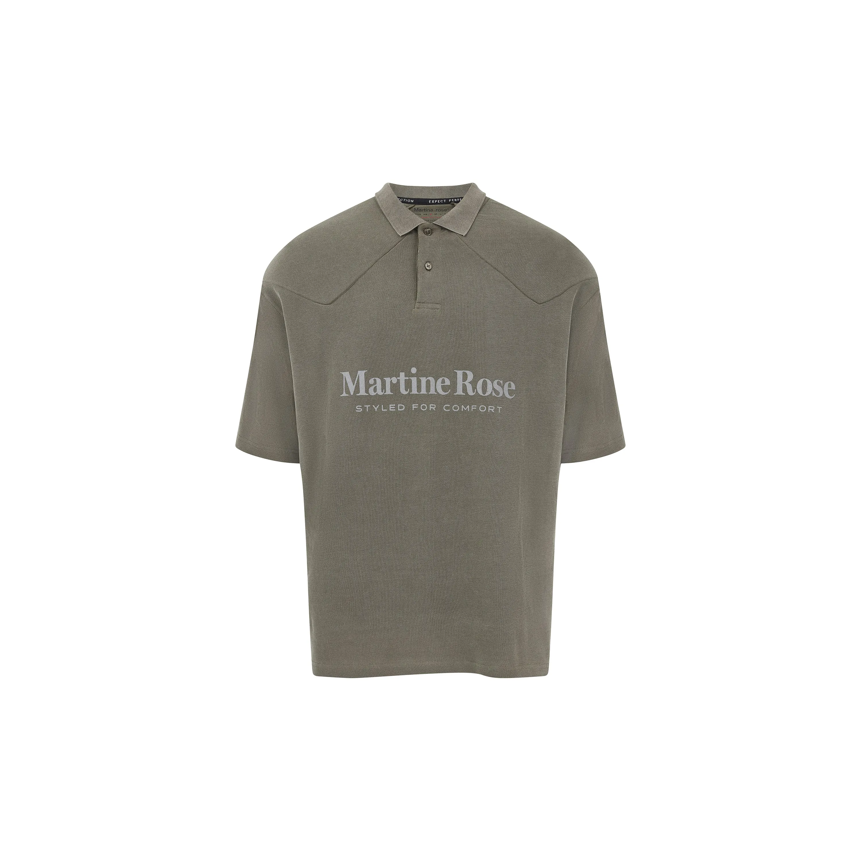 PADDED POLO in GREEN sold by Martine Rose product image thumbnail 5
