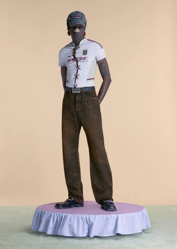 RELAXED FIT JEAN in ORANGE made by Martine Rose