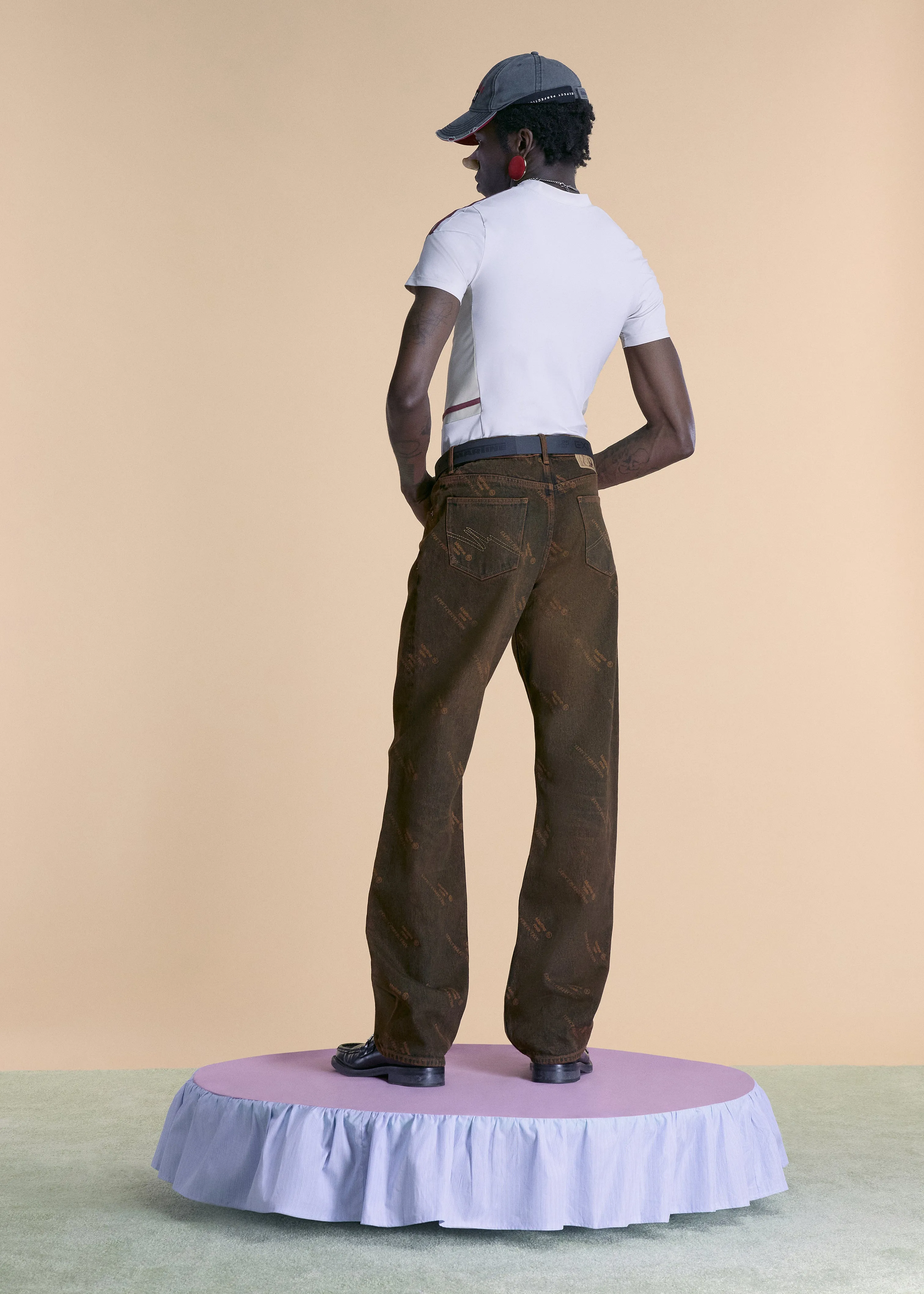RELAXED FIT JEAN in ORANGE sold by Martine Rose product image thumbnail 4