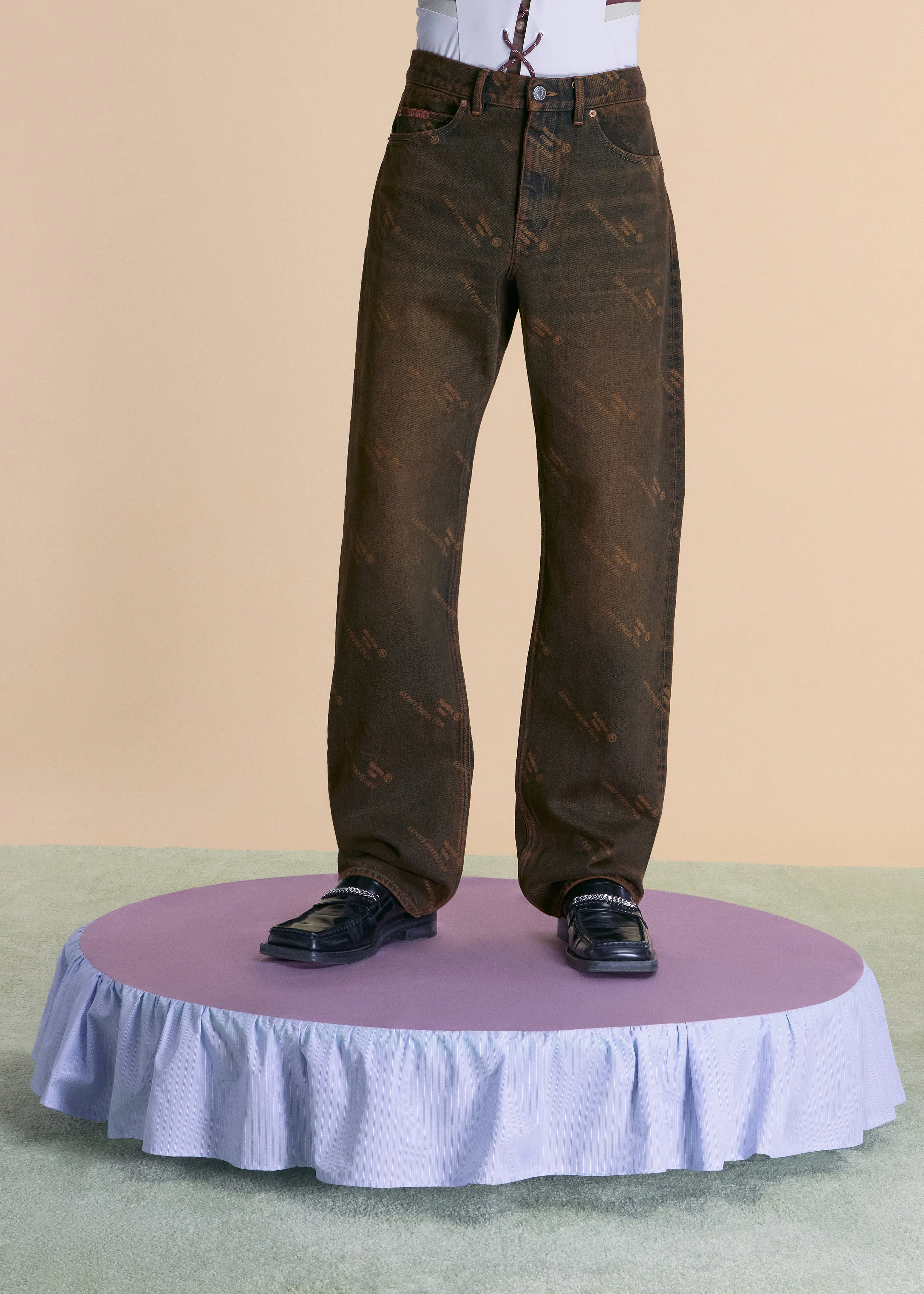 RELAXED FIT JEAN in ORANGE sold by Martine Rose product image thumbnail 2