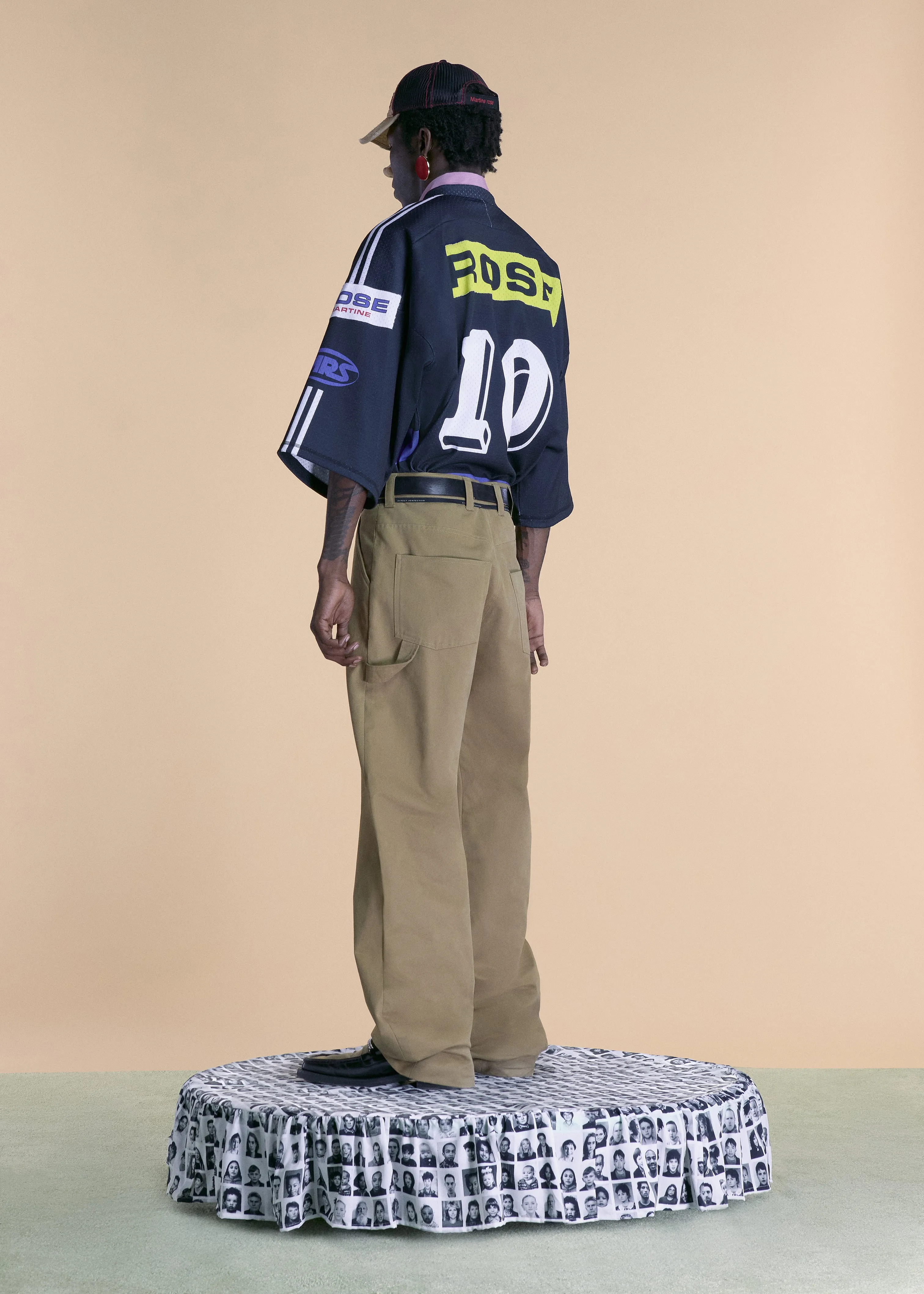 CARPENTER TROUSER in GREEN sold by Martine Rose product image thumbnail 4