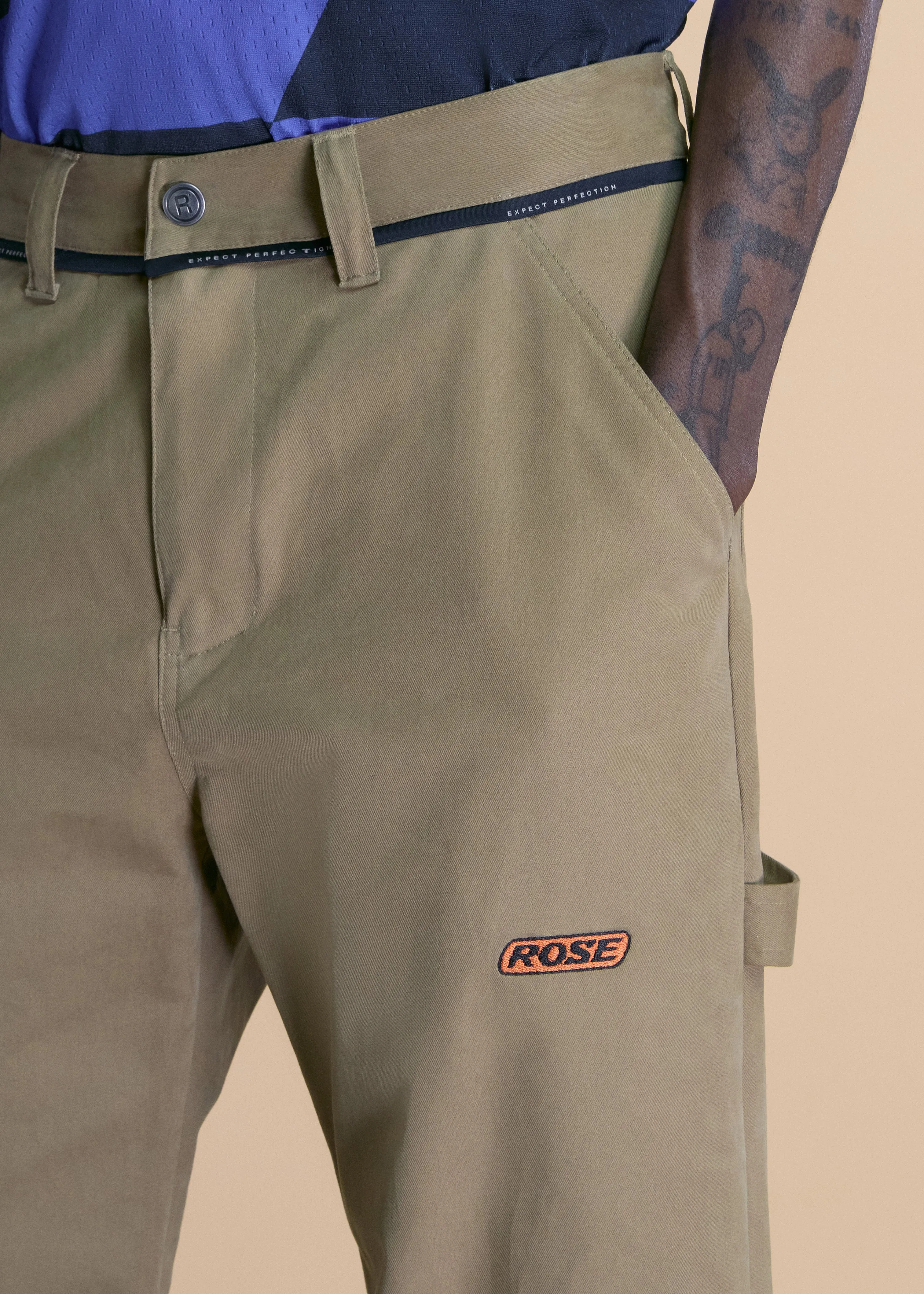 CARPENTER TROUSER in GREEN sold by Martine Rose product image thumbnail 2