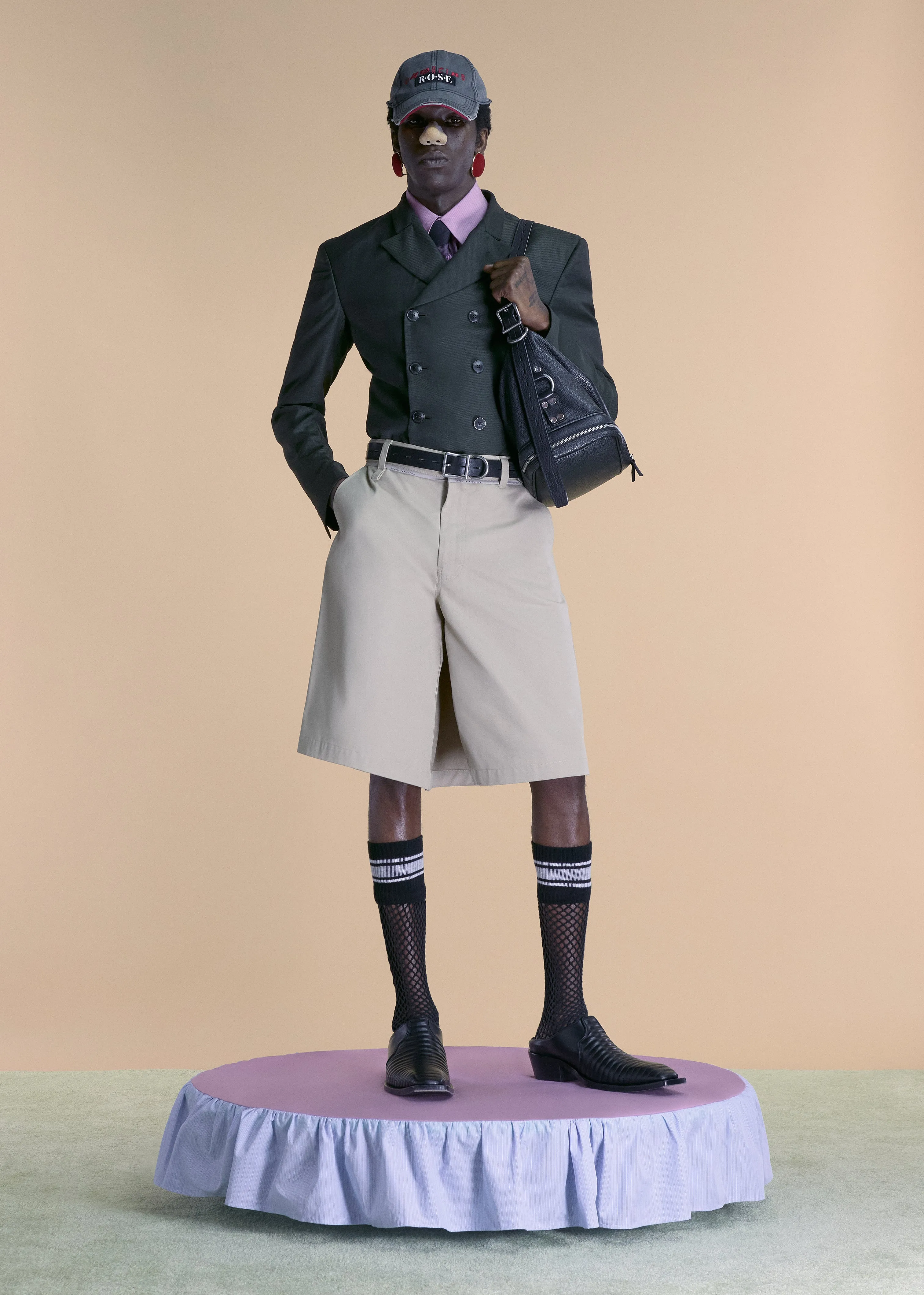 TWISTED SKATE SHORT in BEIGE sold by Martine Rose