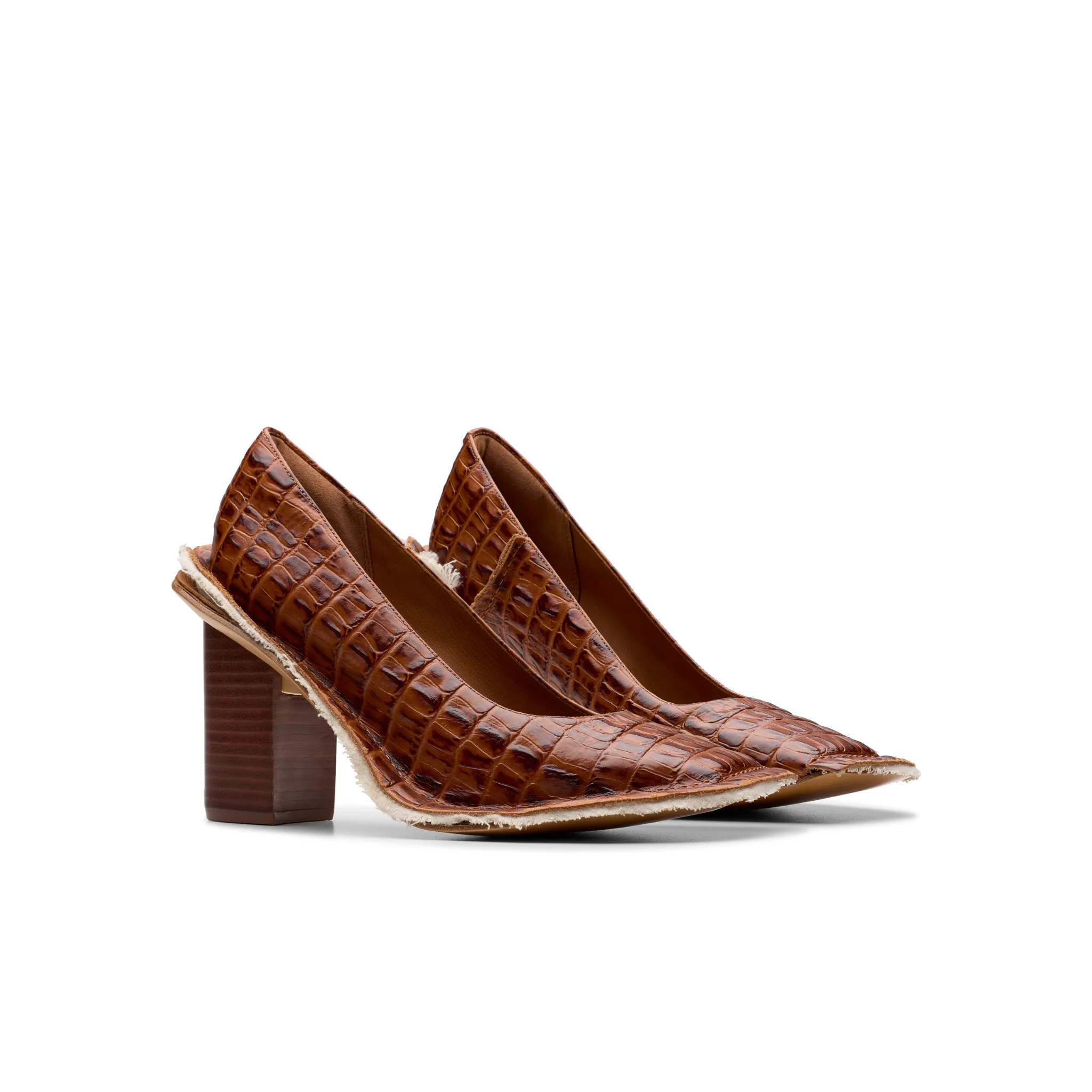 MARTINE ROSE FOR CLARKS WOMENS HEEL in PRETZEL TAN sold by Martine Rose product image thumbnail 2
