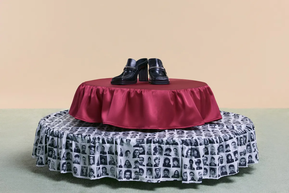 SQUARE TOE HEEL in BLACK sold by Martine Rose