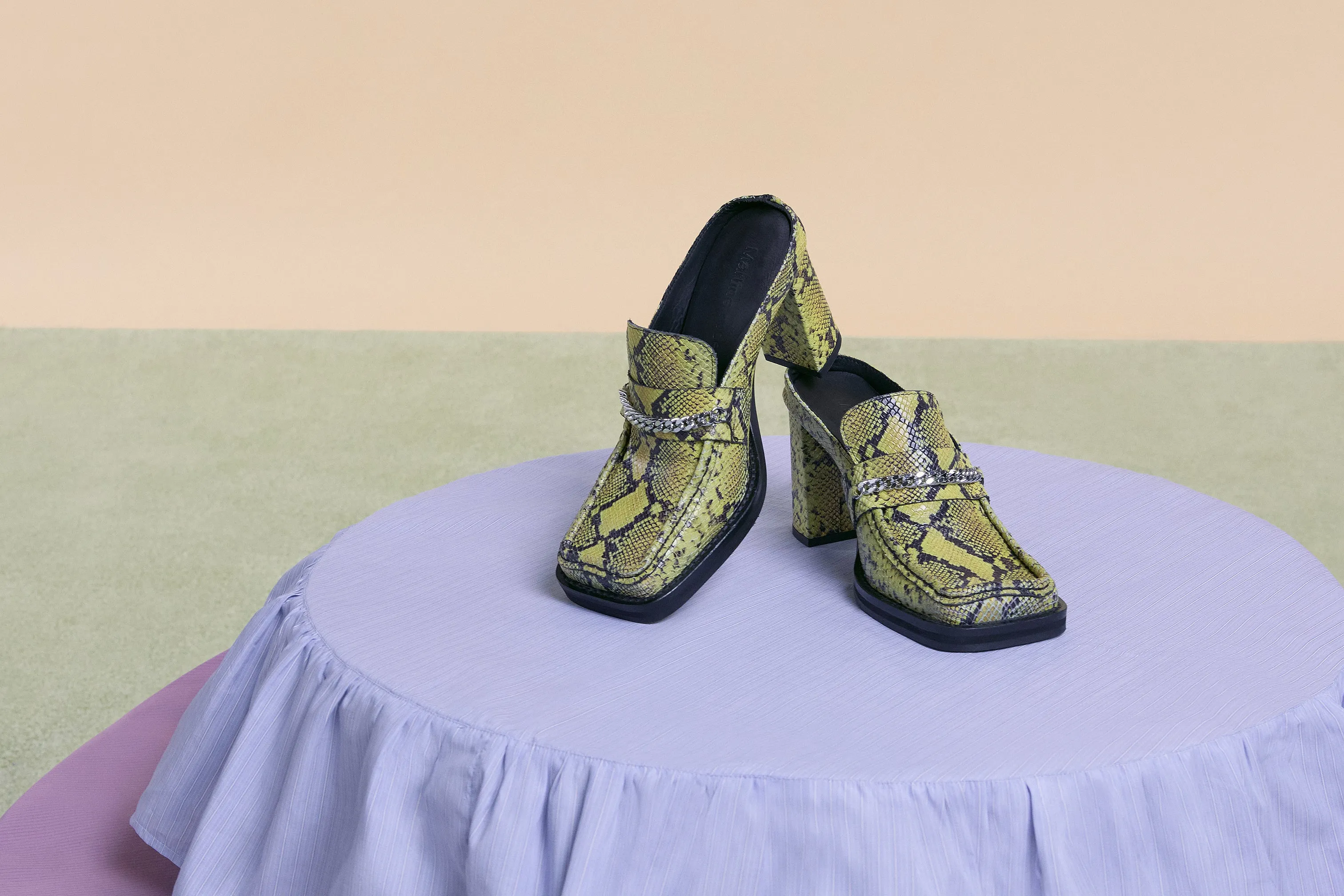 SQUARE TOE HEEL in YELLOW sold by Martine Rose product image thumbnail 2