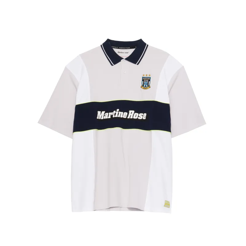 OVERSIZED PANELLED POLO in GREY sold by Martine Rose