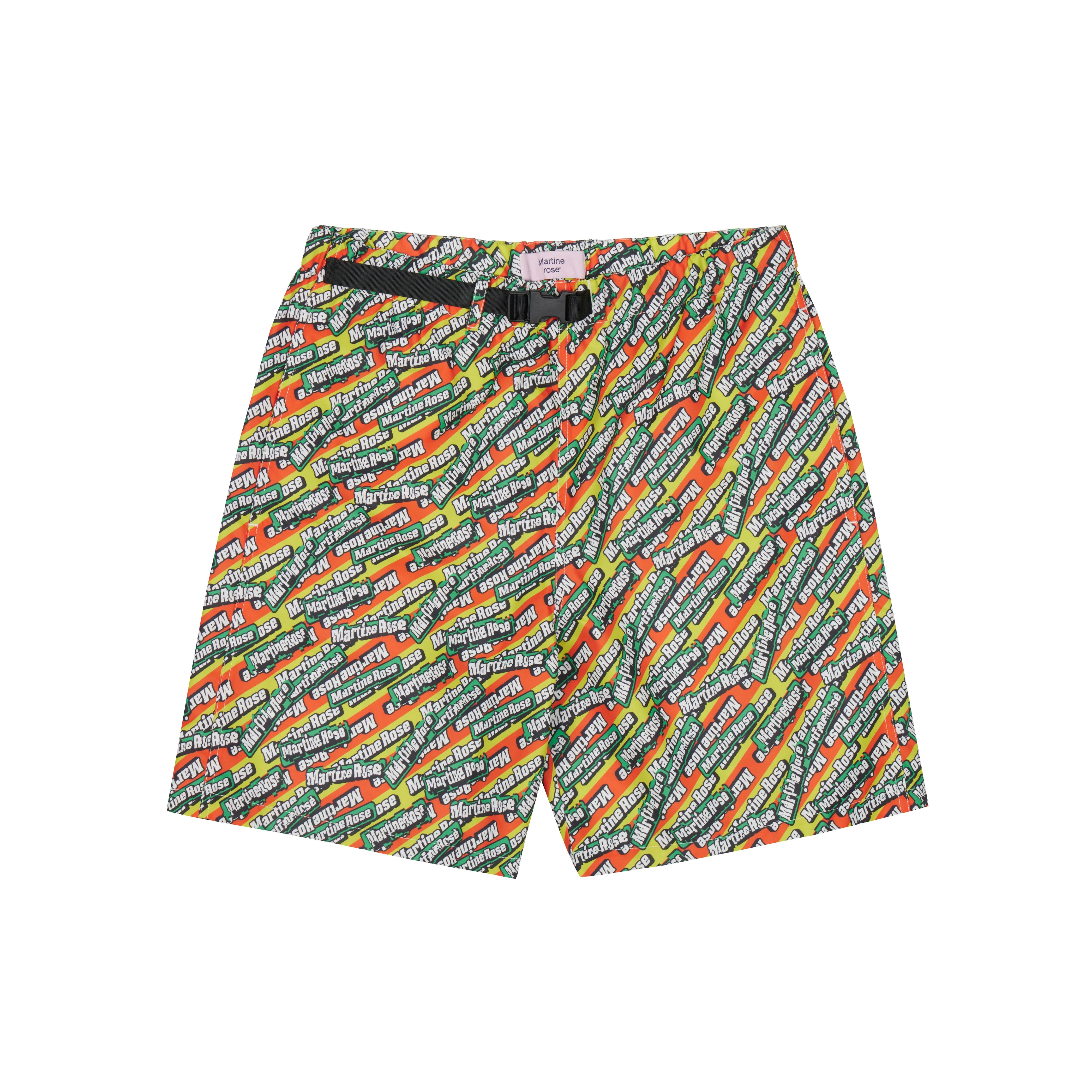 BOARD SHORT in GREEN & ORANGE sold by Martine Rose