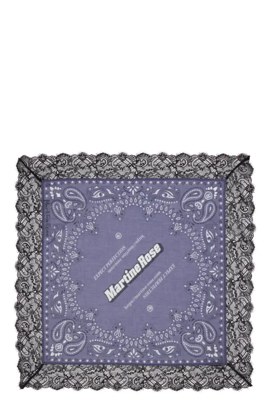 LACE BANDANA in BLUE made by Martine Rose