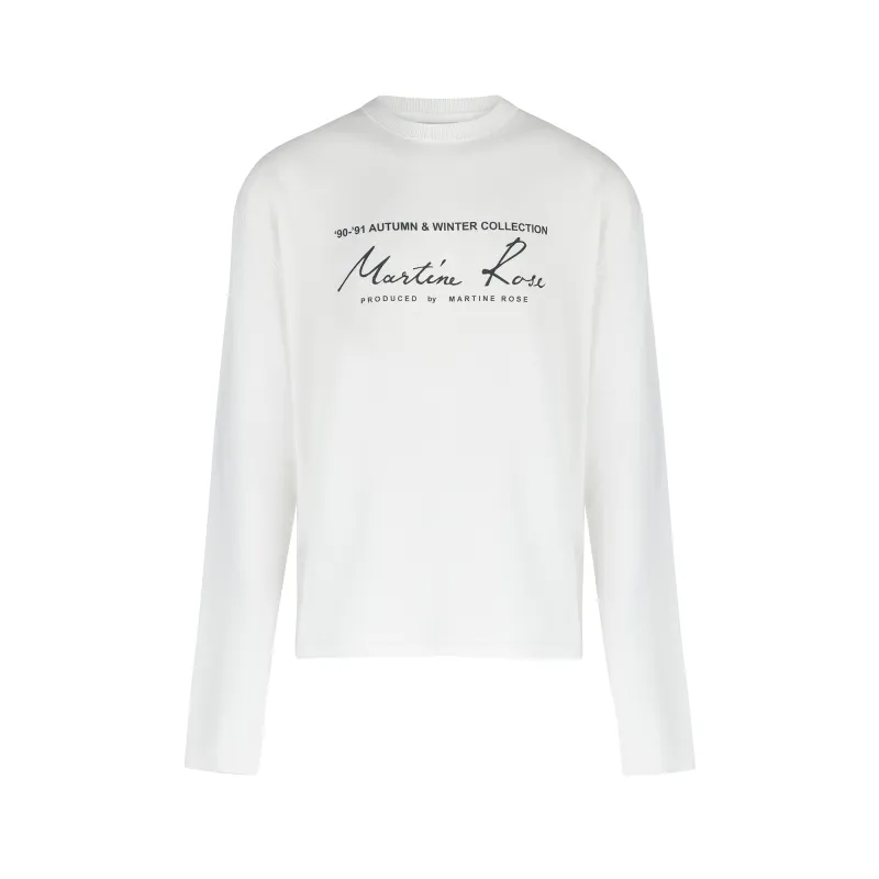 OVERSIZED STRETCH KNIT JUMPER in WHITE made by Martine Rose