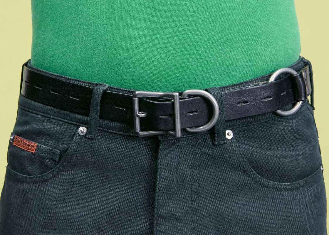 BONDAGE BELT in BLACK made by Martine Rose