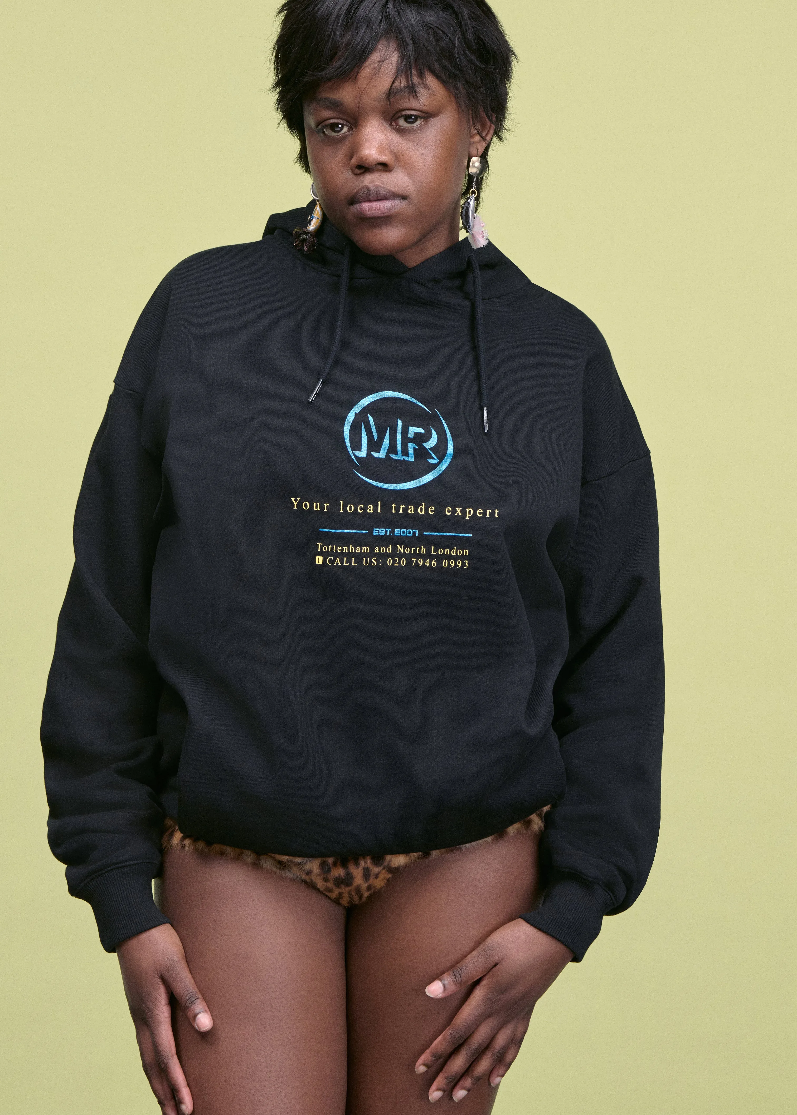 CLASSIC HOODIE in BLACK sold by Martine Rose product image thumbnail 2