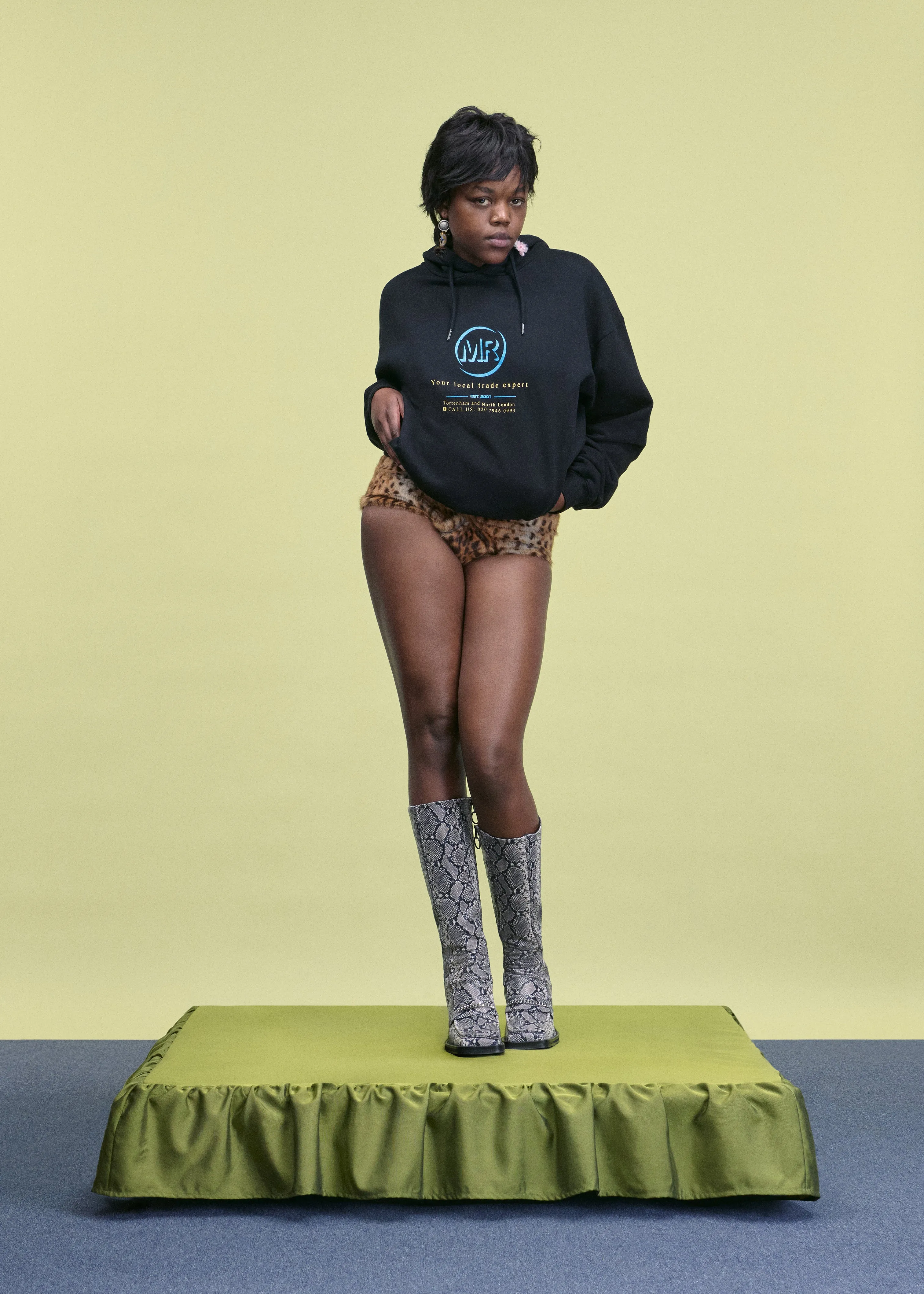 CLASSIC HOODIE in BLACK sold by Martine Rose