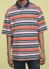 OVERSIZED POLO in GREEN & ORANGE STRIPE sold by Martine Rose
