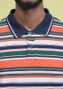 OVERSIZED POLO in GREEN & ORANGE STRIPE sold by Martine Rose