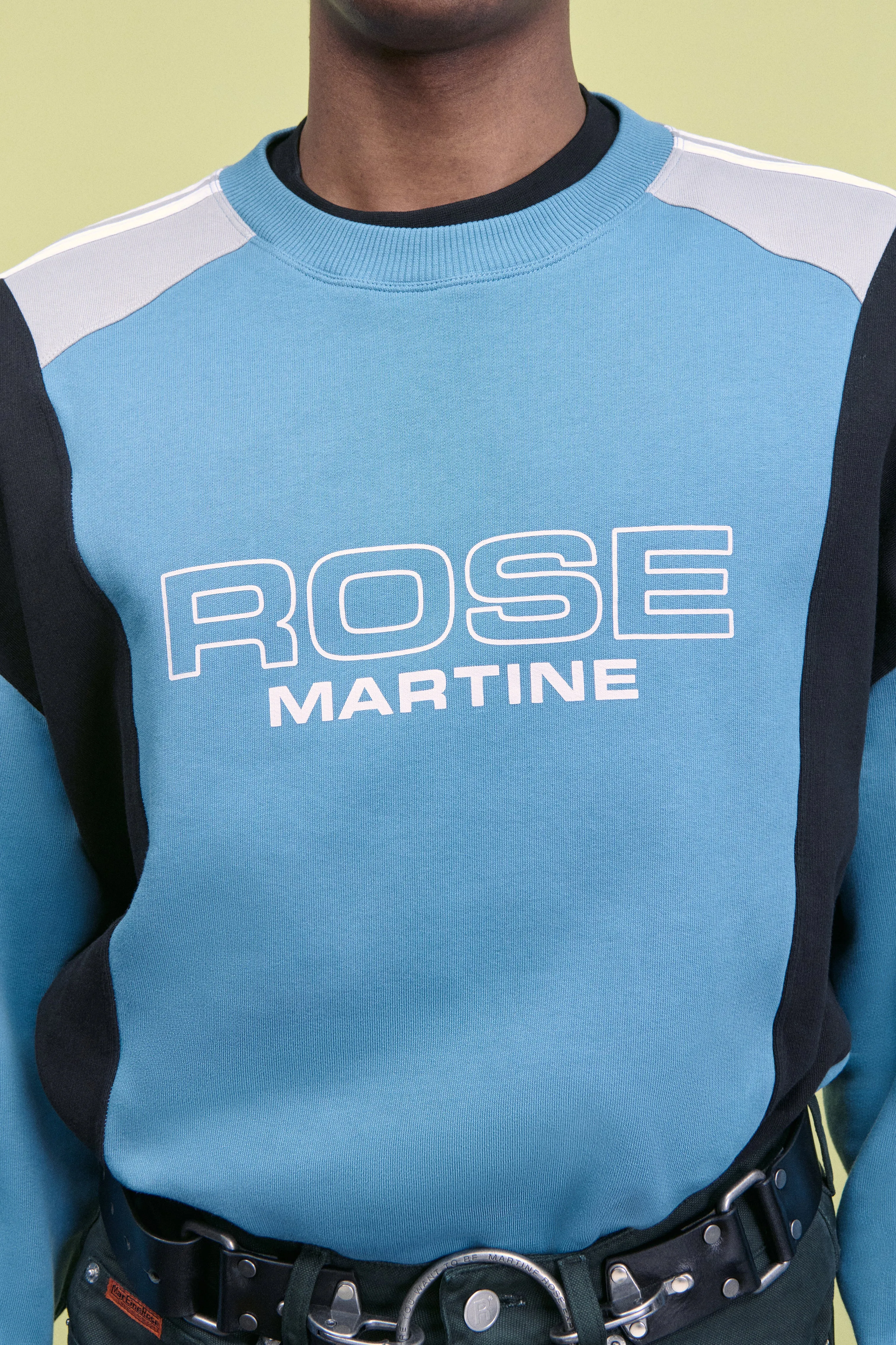 PANELLED SWEATSHIRT in BLUE sold by Martine Rose product image thumbnail 2