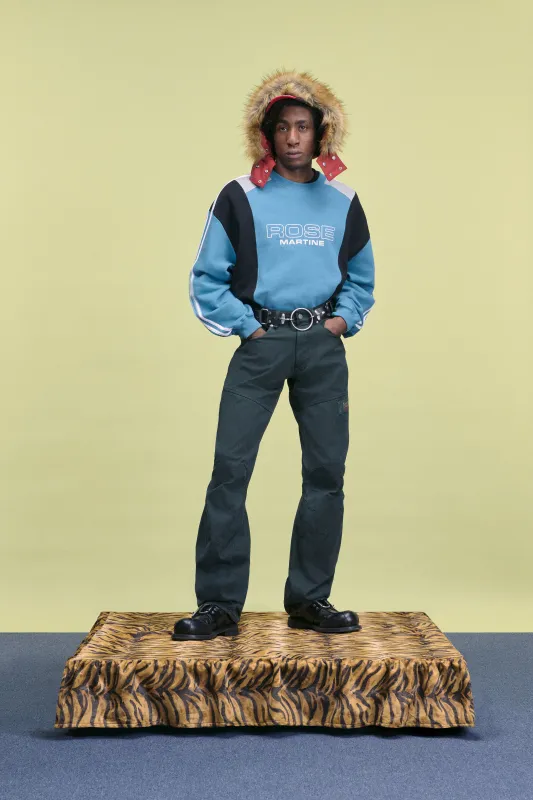 PANELLED SWEATSHIRT in BLUE sold by Martine Rose