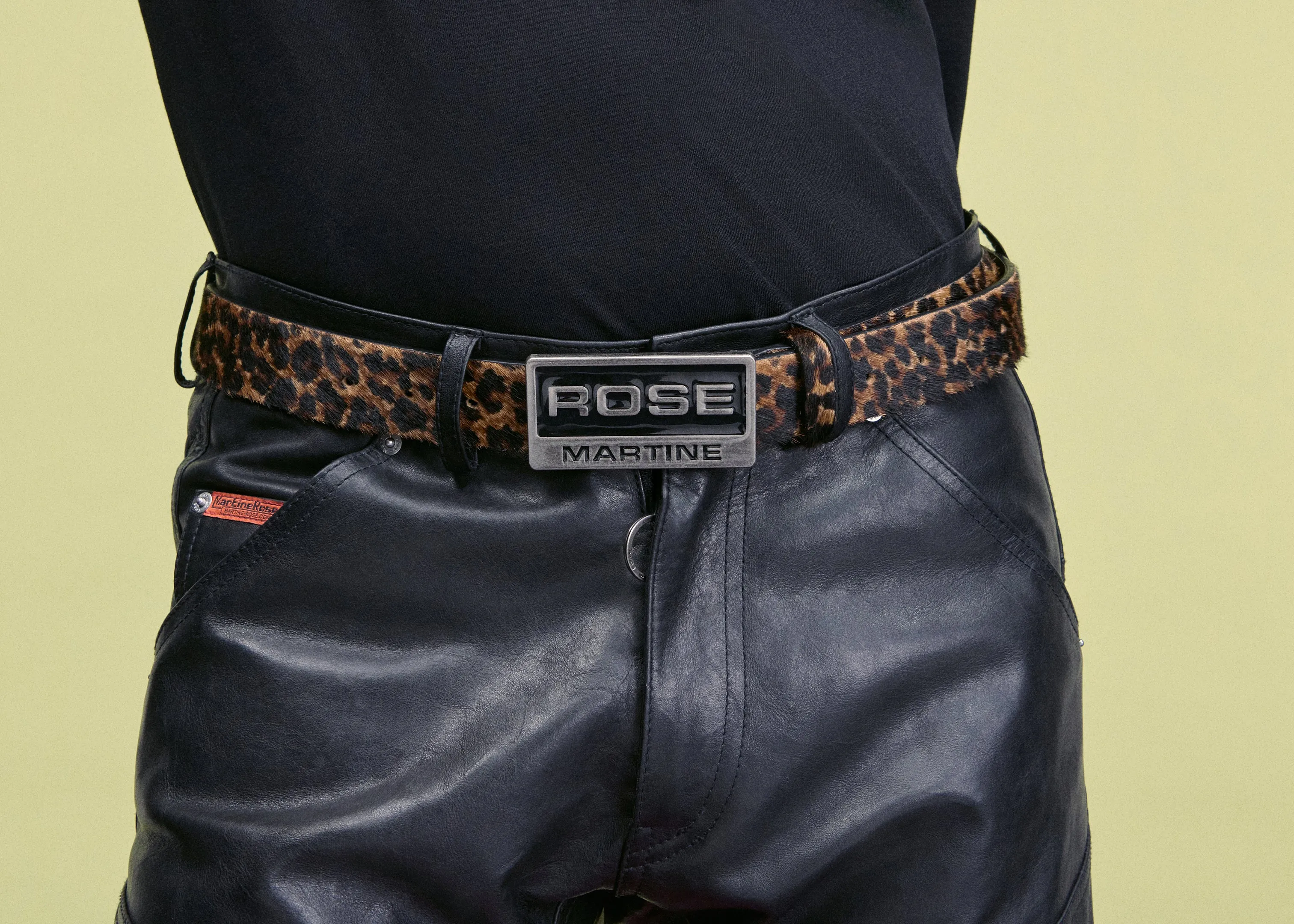 ROSE BELT in BROWN LEOPARD sold by Martine Rose
