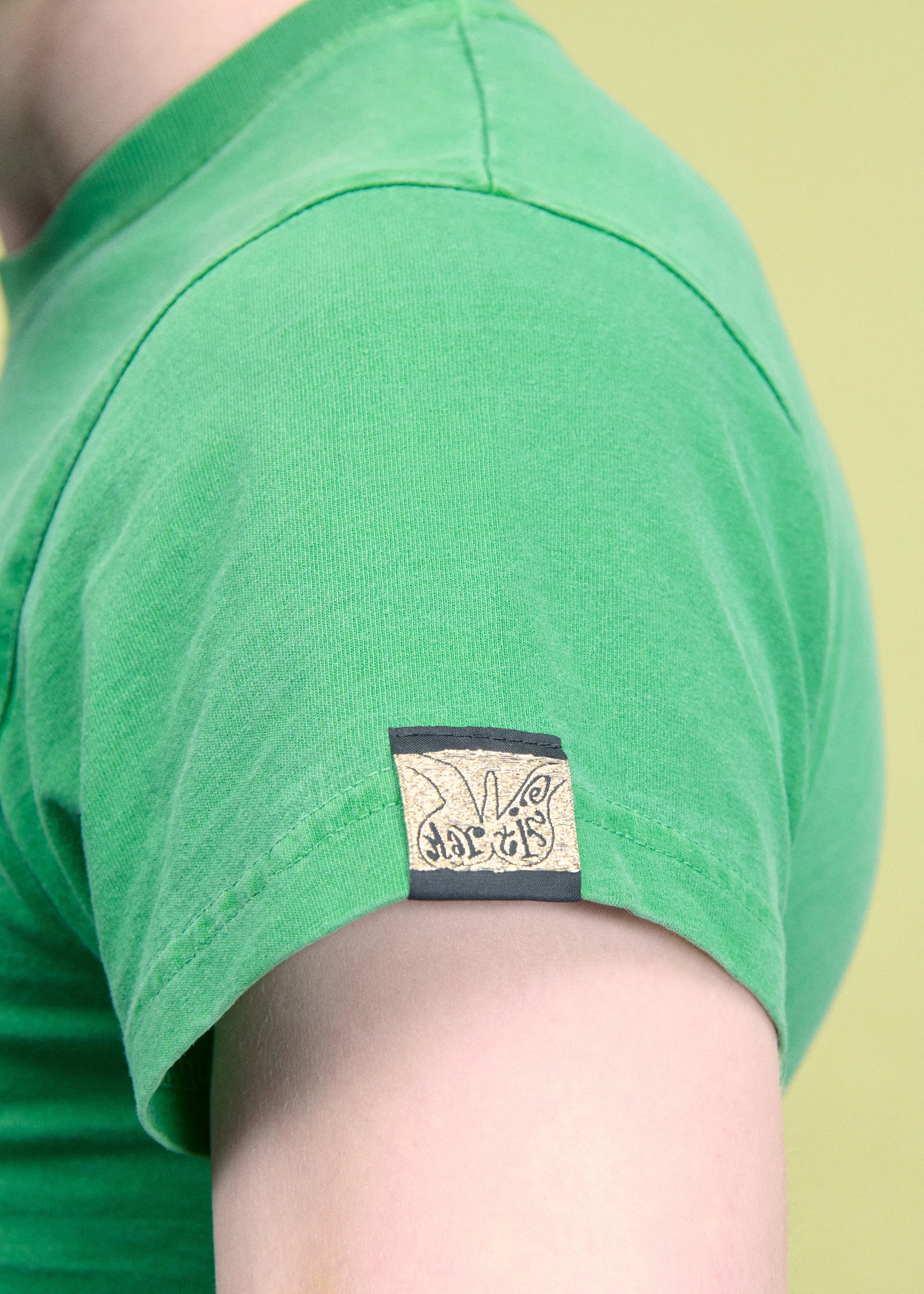 SHRUNKEN T-SHIRT in GREEN sold by Martine Rose product image thumbnail 3