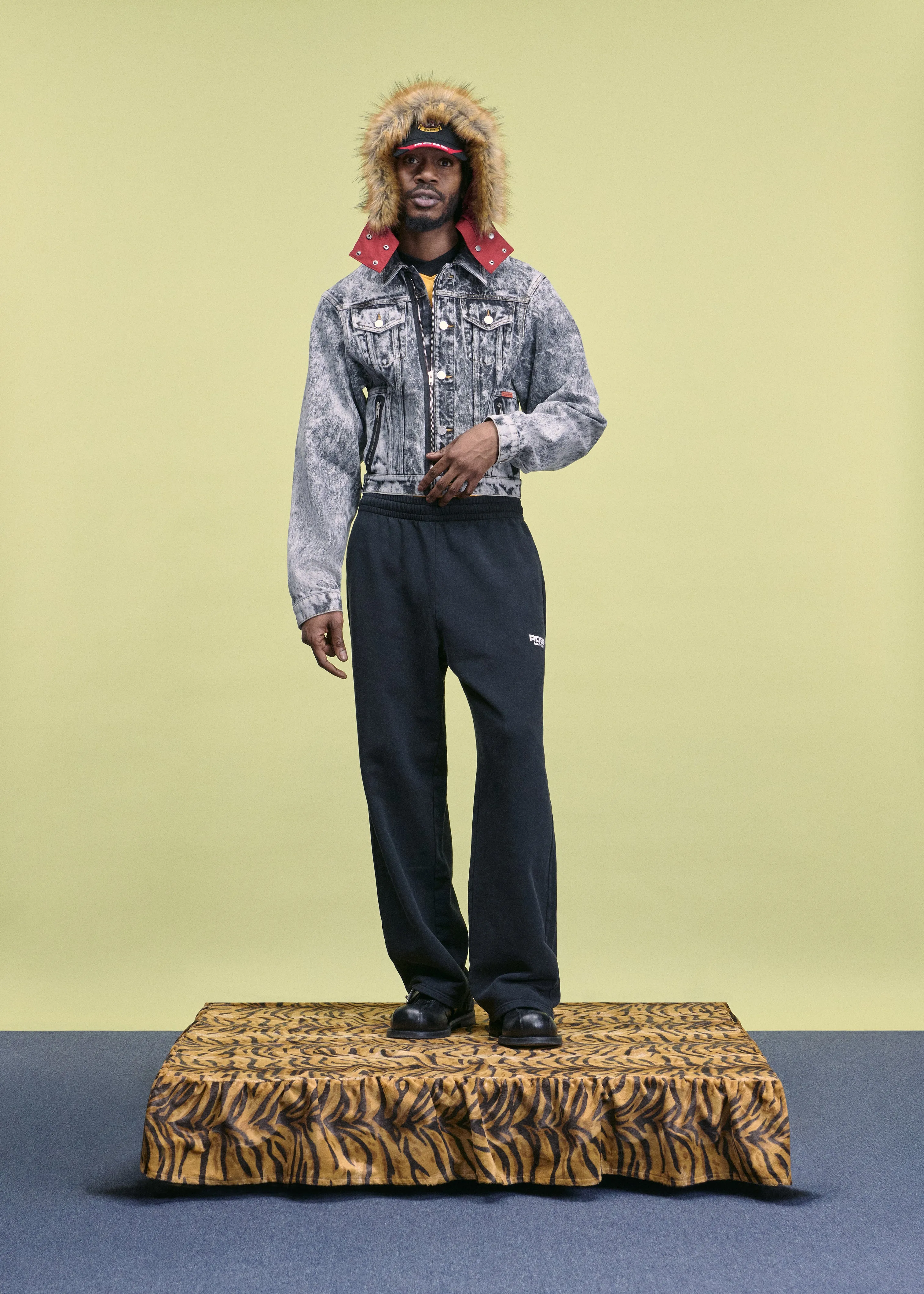 WIDE LEG TRACK PANT in BLACK sold by Martine Rose