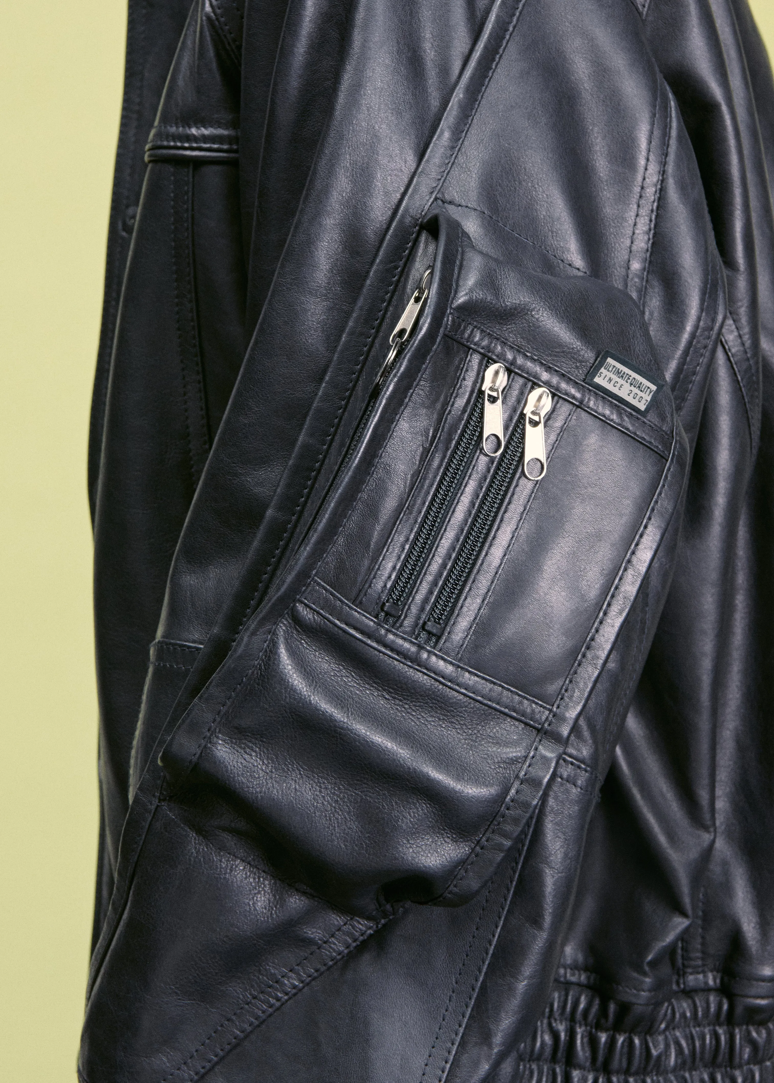 BUMBAG JACKET in BLACK LEATHER sold by Martine Rose product image thumbnail 4