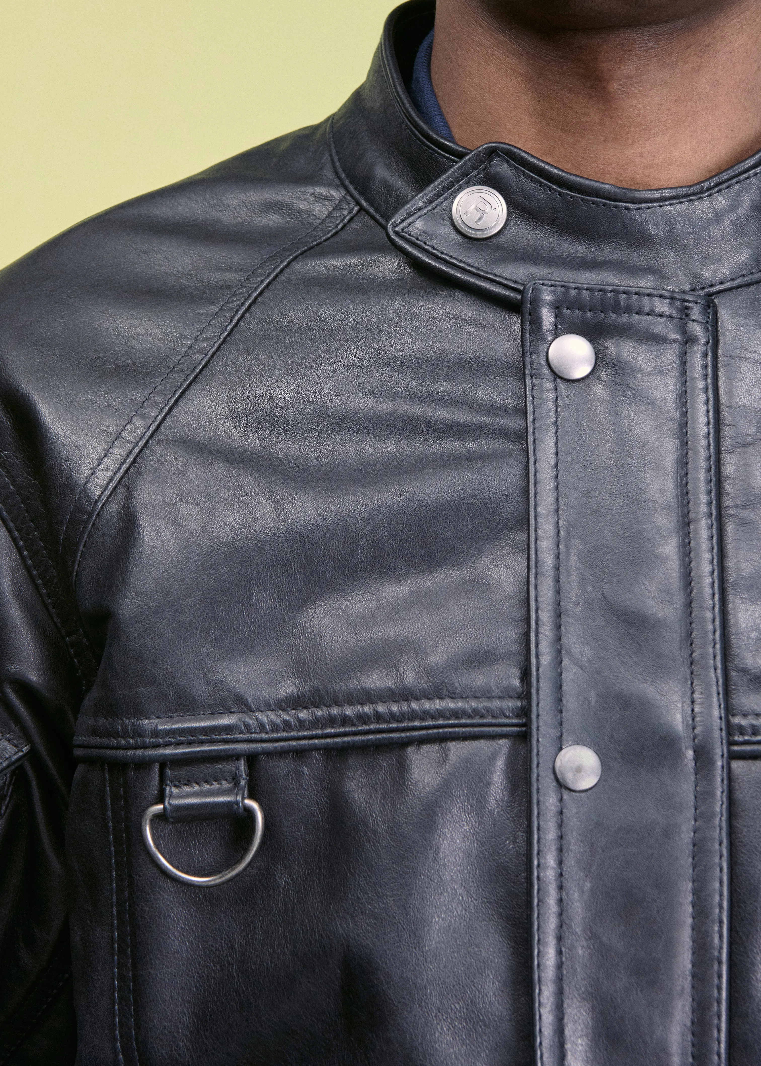 BUMBAG JACKET in BLACK LEATHER sold by Martine Rose product image thumbnail 3